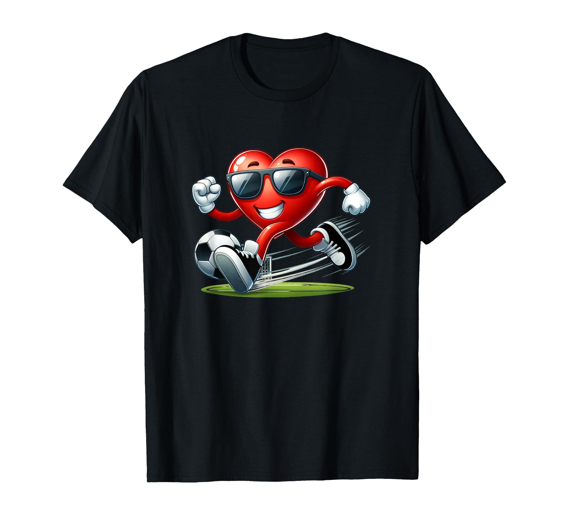 My Heart Playing Soccer T-Shirt - Casual Everyday Wear for Adults - T-Shirt, Sweatshirt, Hoodie