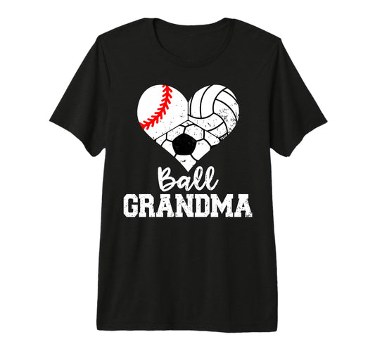 Ball Grandma Funny Baseball Volleyball T-Shirt - Minimalist Print Unisex - T-Shirt, Sweatshirt, Hoodie