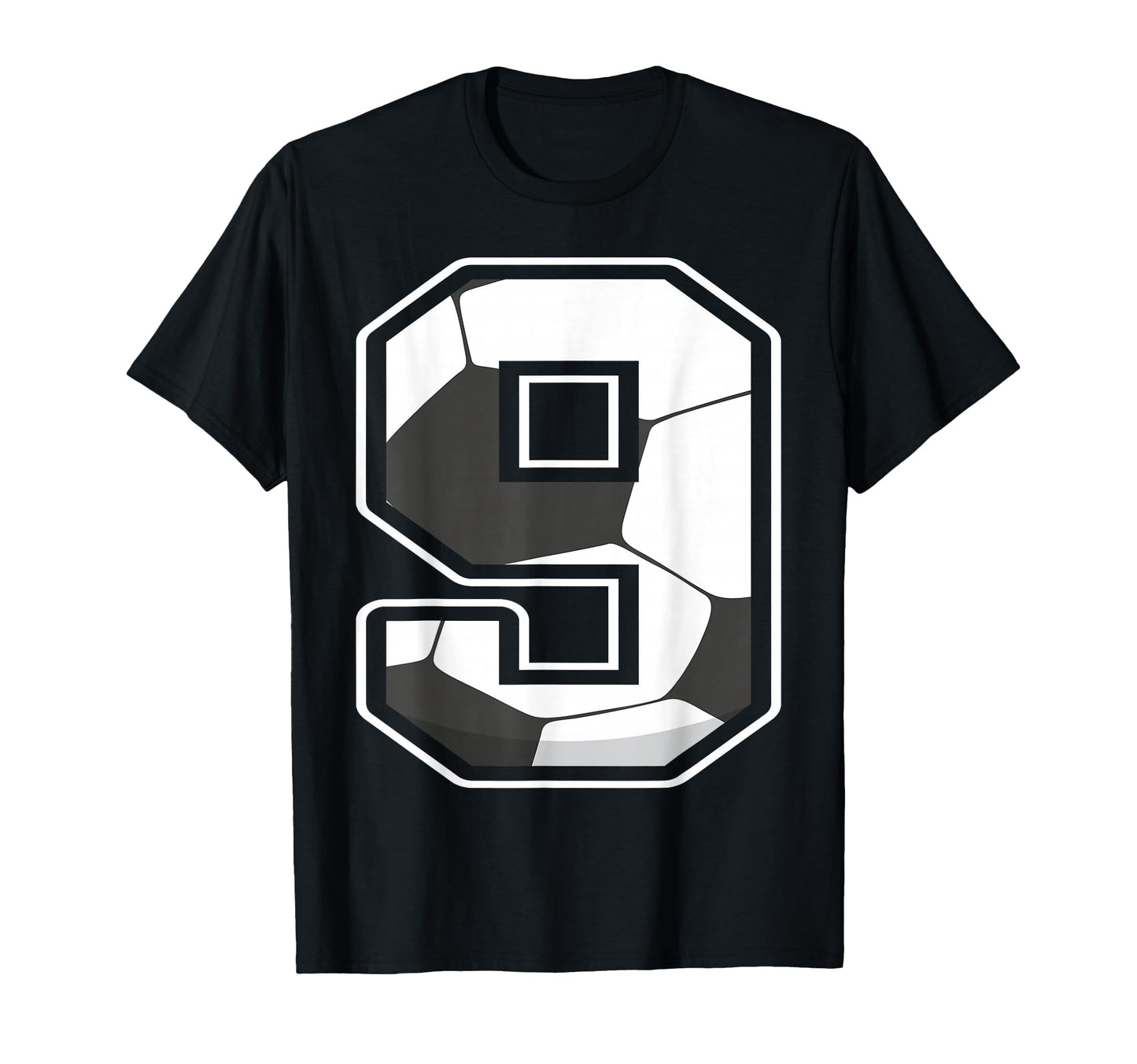 Soccer Ninth 9Th Birthday Nine 9 Years T-Shirt - Minimalist Print Unisex - T-Shirt, Sweatshirt, Hoodie