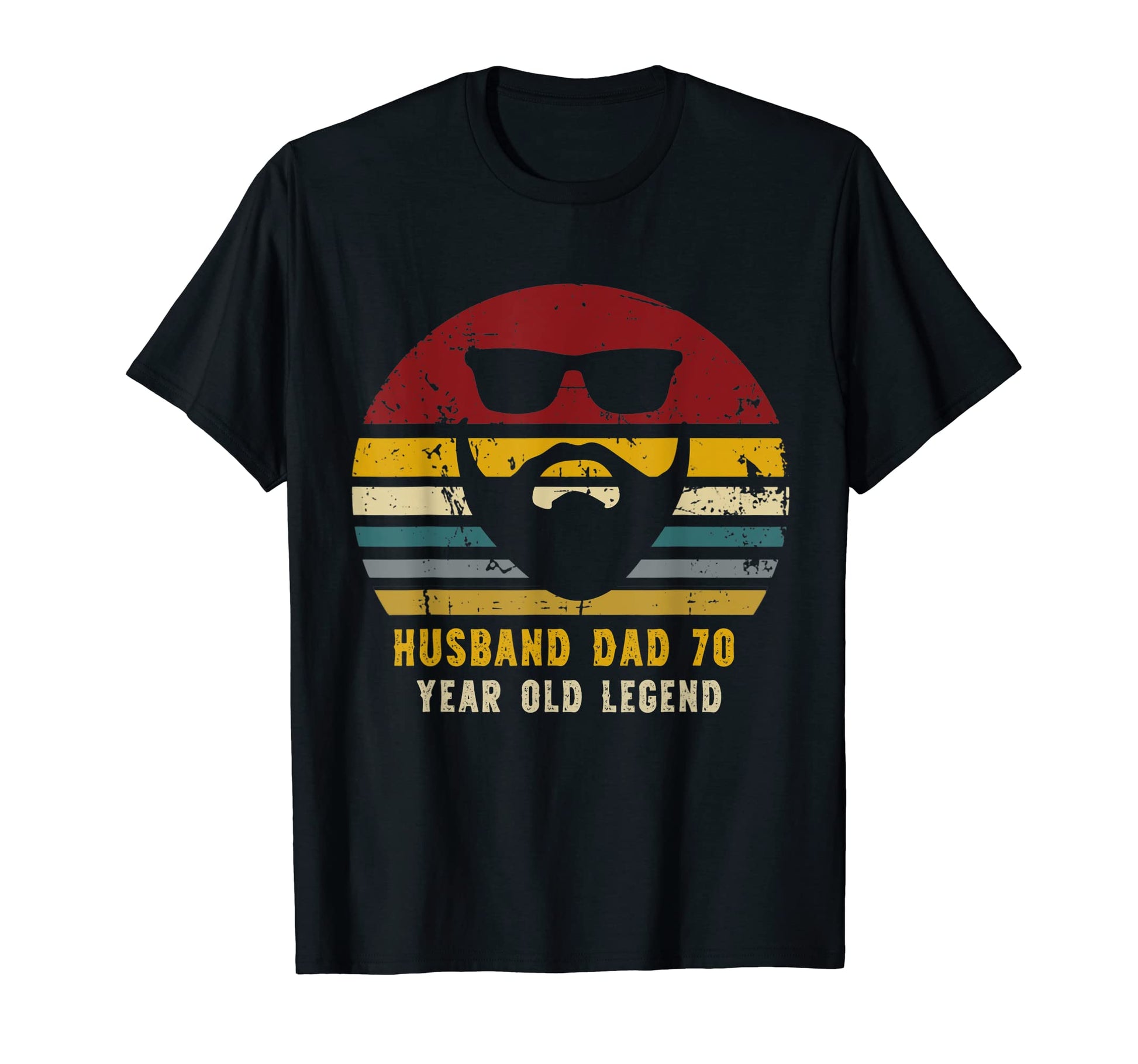 Husband Dad 70 Year Old Legend Funny T-Shirt - Custom Art Print for Adults - T-Shirt, Sweatshirt, Hoodie