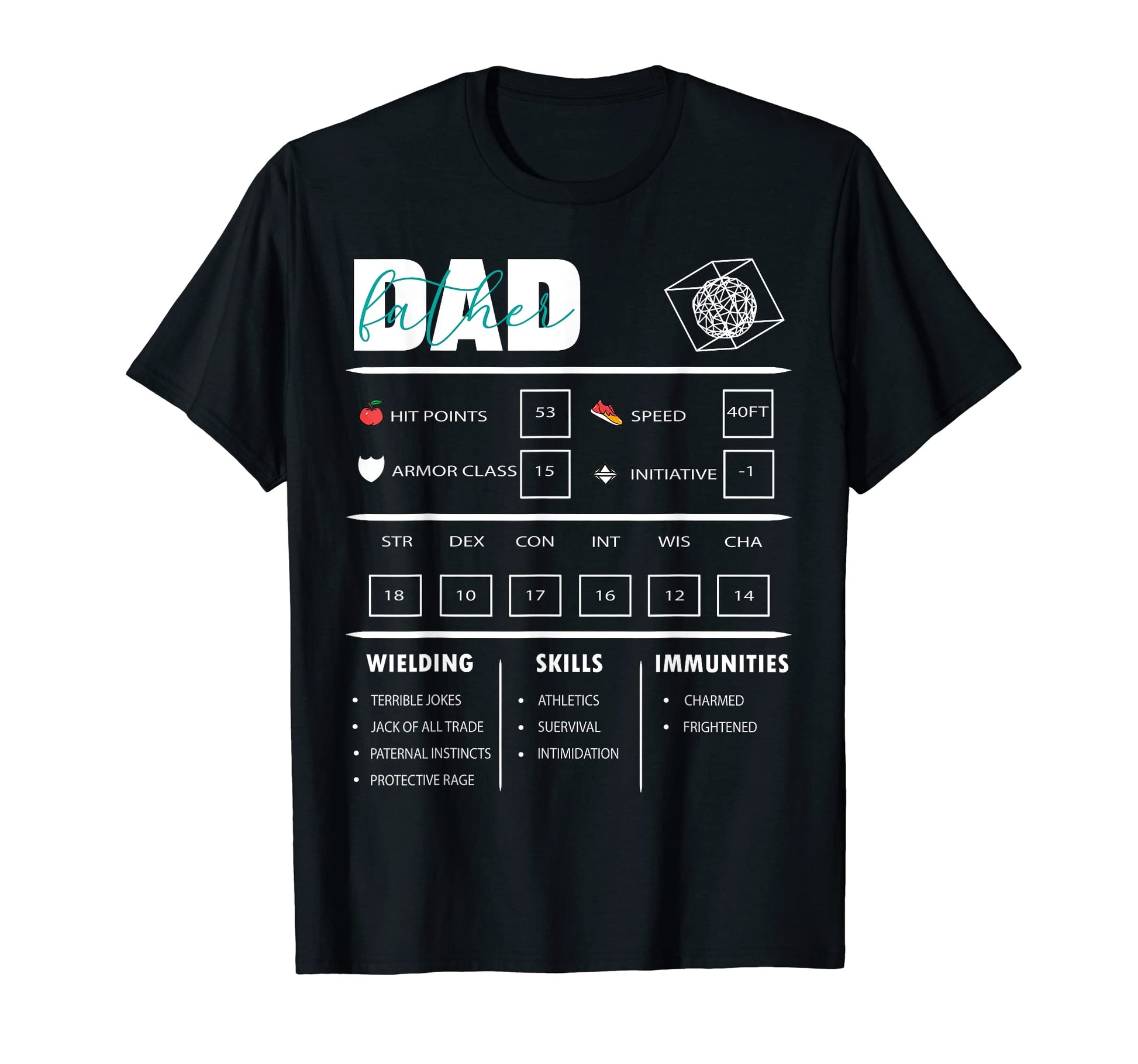 Mens Funny Facts Dad Funny Gamer Board T-Shirt - Novelty Apparel Men Women - T-Shirt, Sweatshirt, Hoodie
