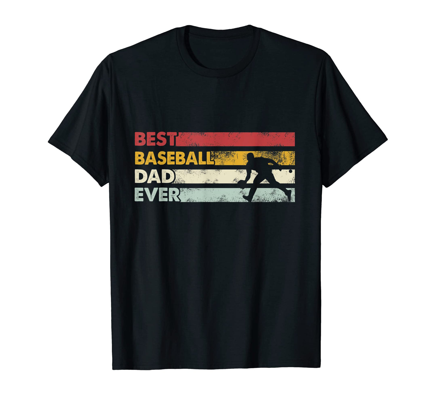 Best Dad Ever Father Baseball T-Shirt - Custom Art Print for Adults - T-Shirt, Sweatshirt, Hoodie