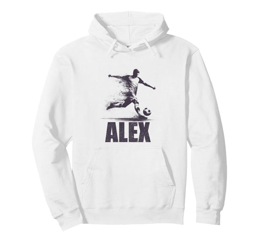Alex Soccer Personalized First Name Alex Hoodie - Minimalist Print Unisex - T-Shirt, Sweatshirt, Hoodie