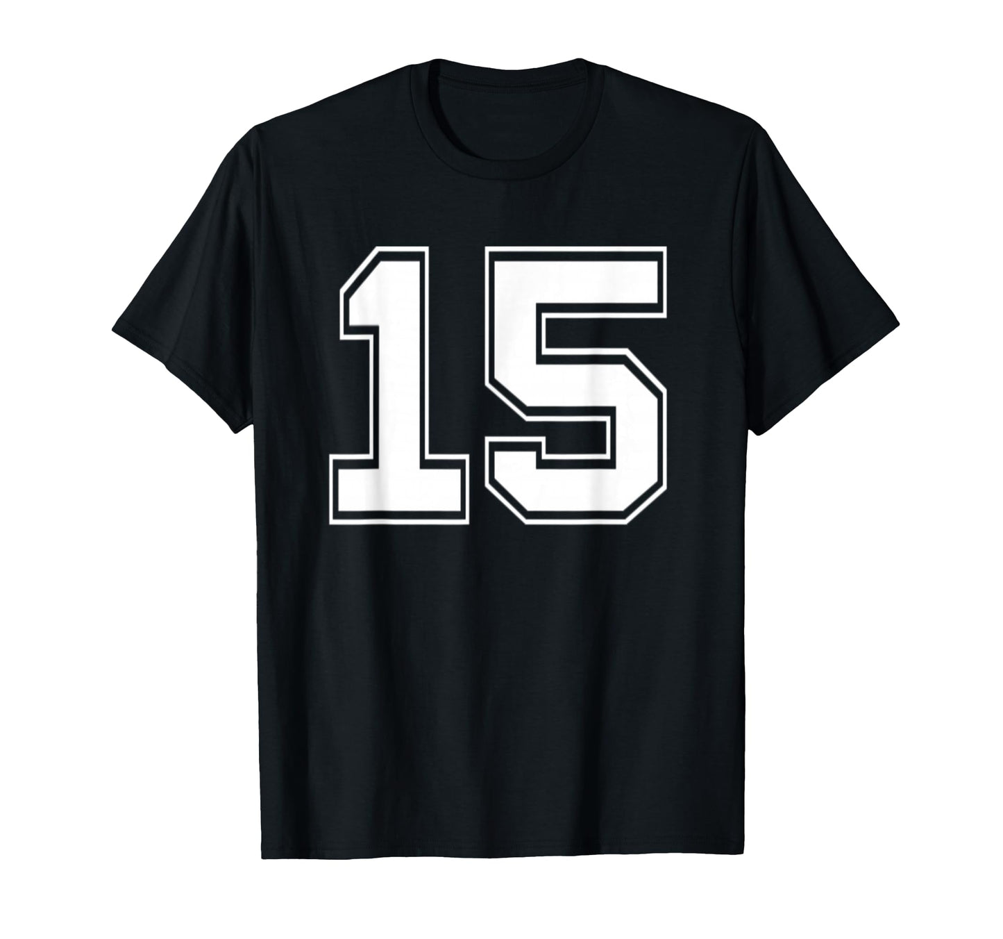 Number 15 Baseball Football Soccer T-Shirt - Aesthetic Graphic for Adults - T-Shirt, Sweatshirt, Hoodie