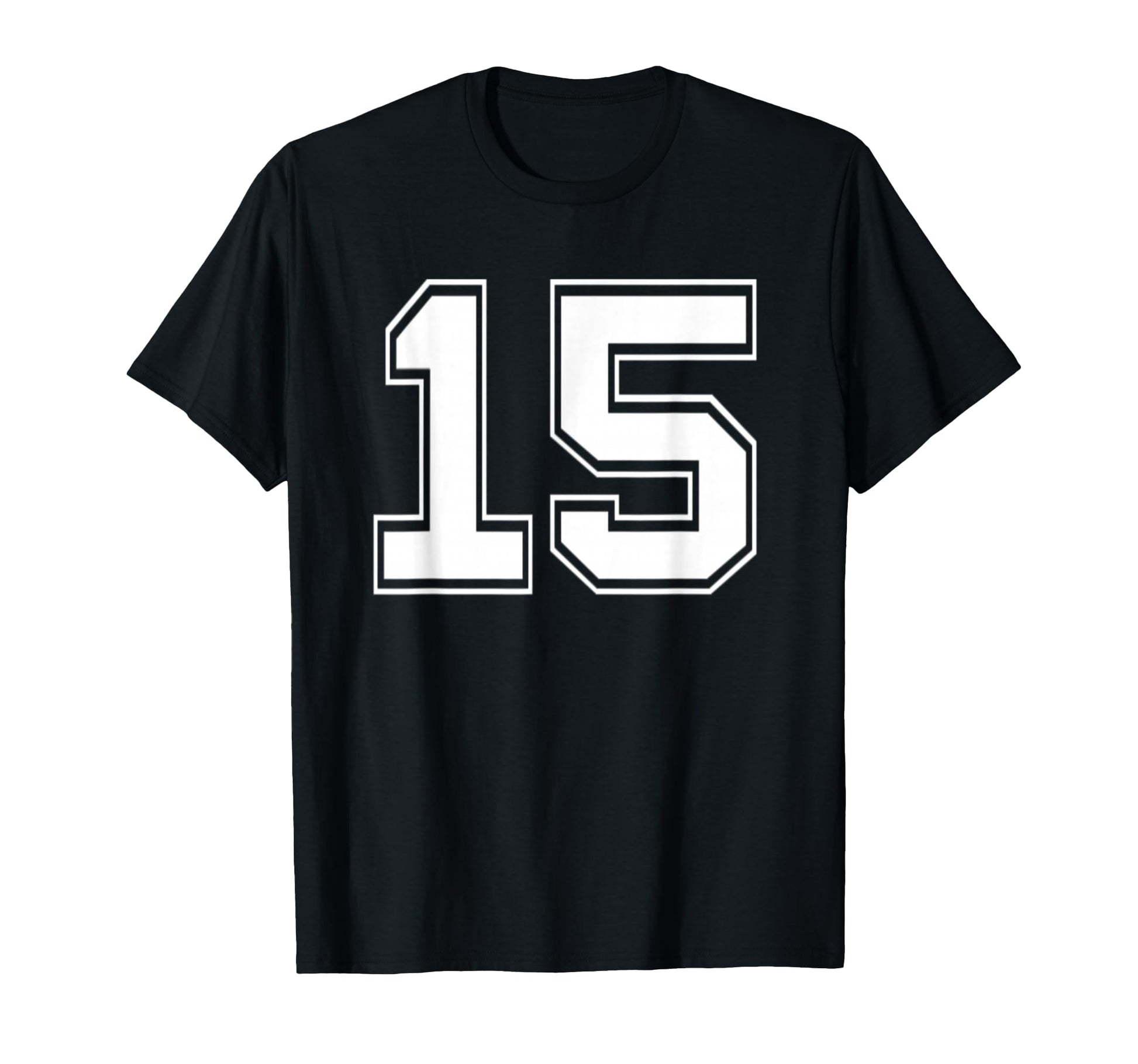 Number 15 Baseball Football Soccer T-Shirt - Aesthetic Graphic for Adults - T-Shirt, Sweatshirt, Hoodie