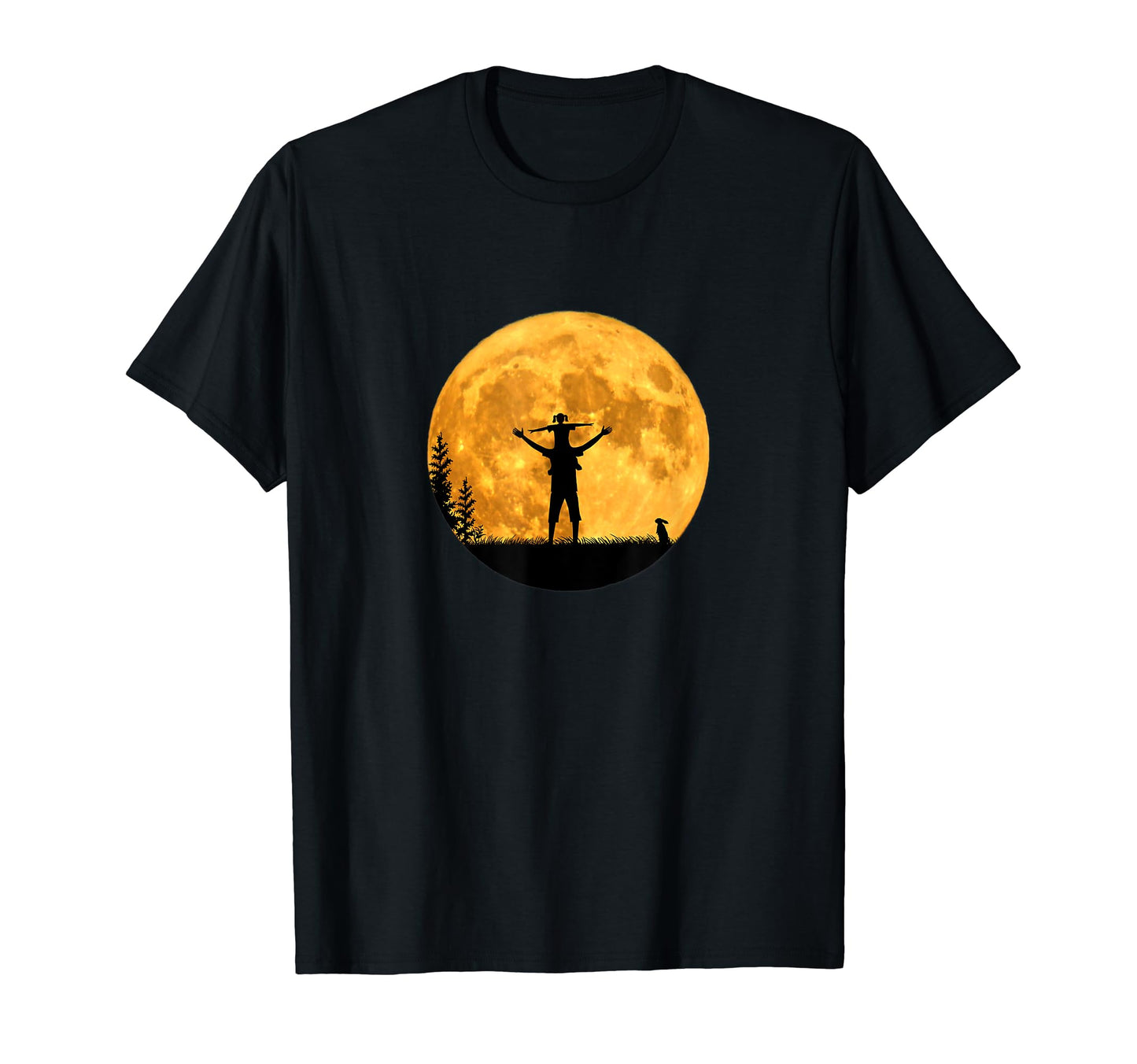 Moon Dad Father And Daughter Full Moon T-Shirt - Aesthetic Graphic Unisex - T-Shirt, Sweatshirt, Hoodie