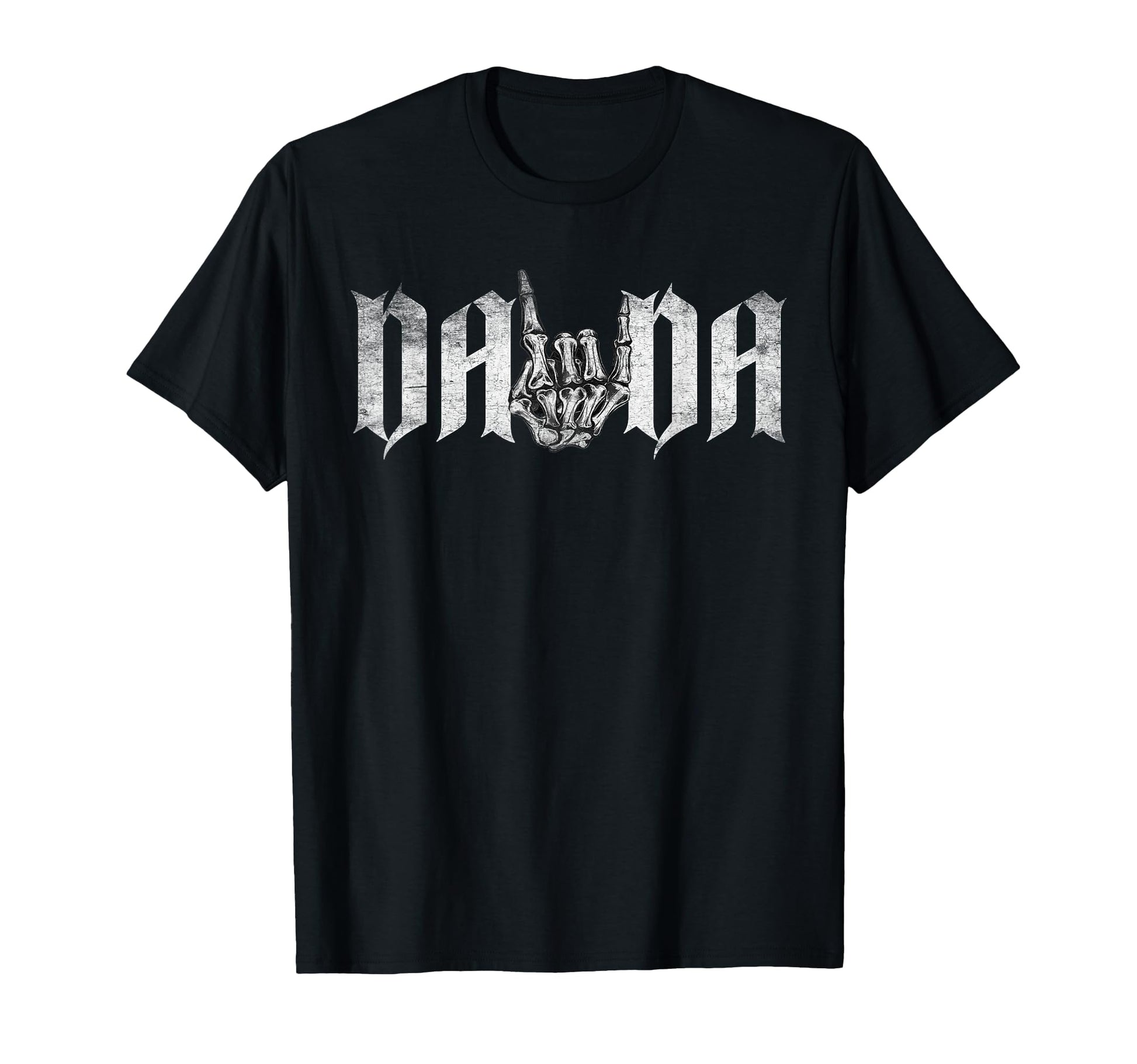 Dada Rock Skeleton Hand Rock Roll T-Shirt - Casual Everyday Wear Men Women - T-Shirt, Sweatshirt, Hoodie