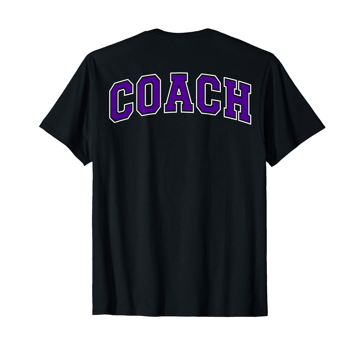 Coach Sports Trainer Purple White Back T-Shirt - Fun Novelty Design Unisex - T-Shirt, Sweatshirt, Hoodie
