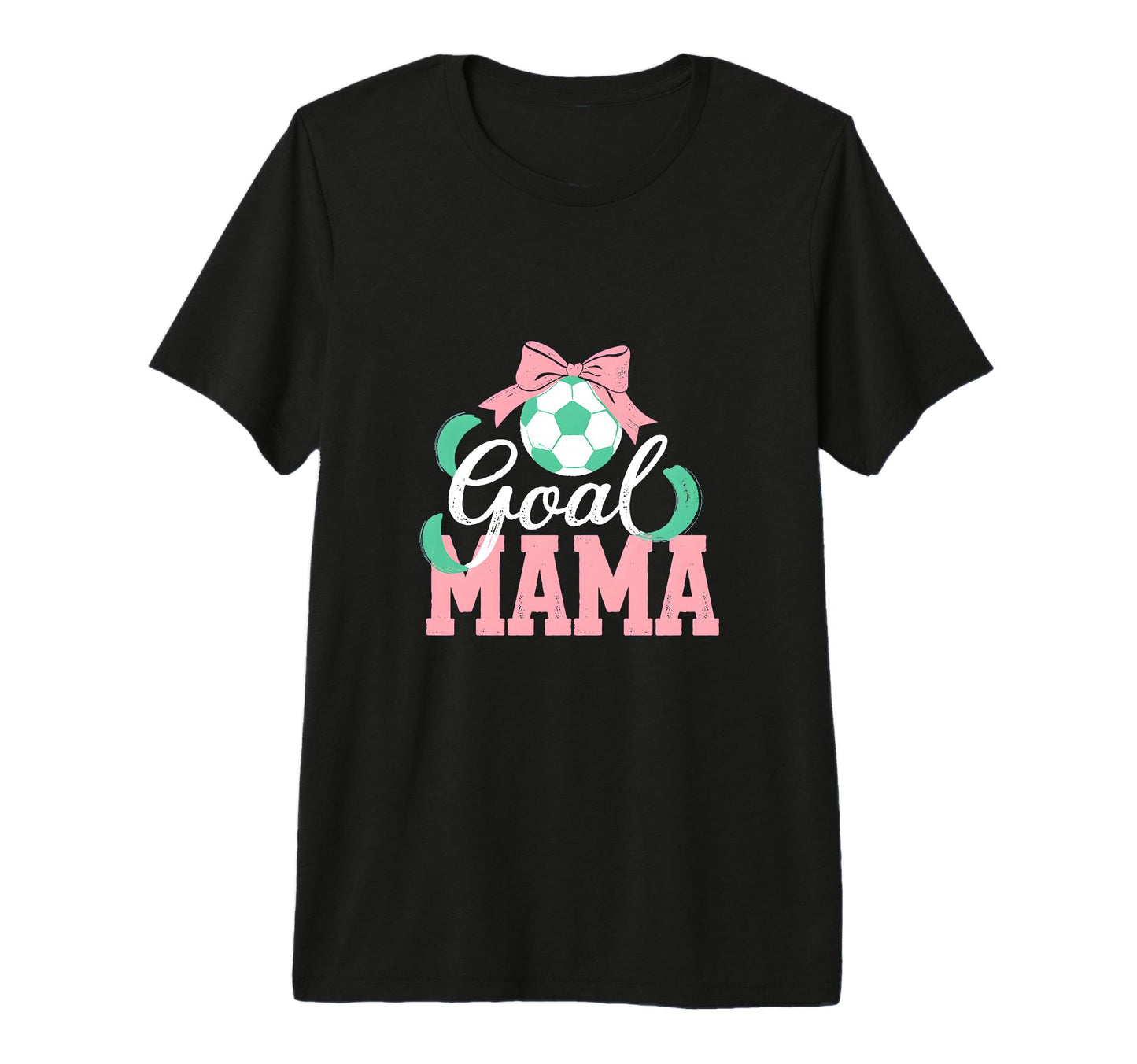 Goal Mama Soccer Bow Soccer Mom Pride T-Shirt - Aesthetic Graphic Unisex - T-Shirt, Sweatshirt, Hoodie