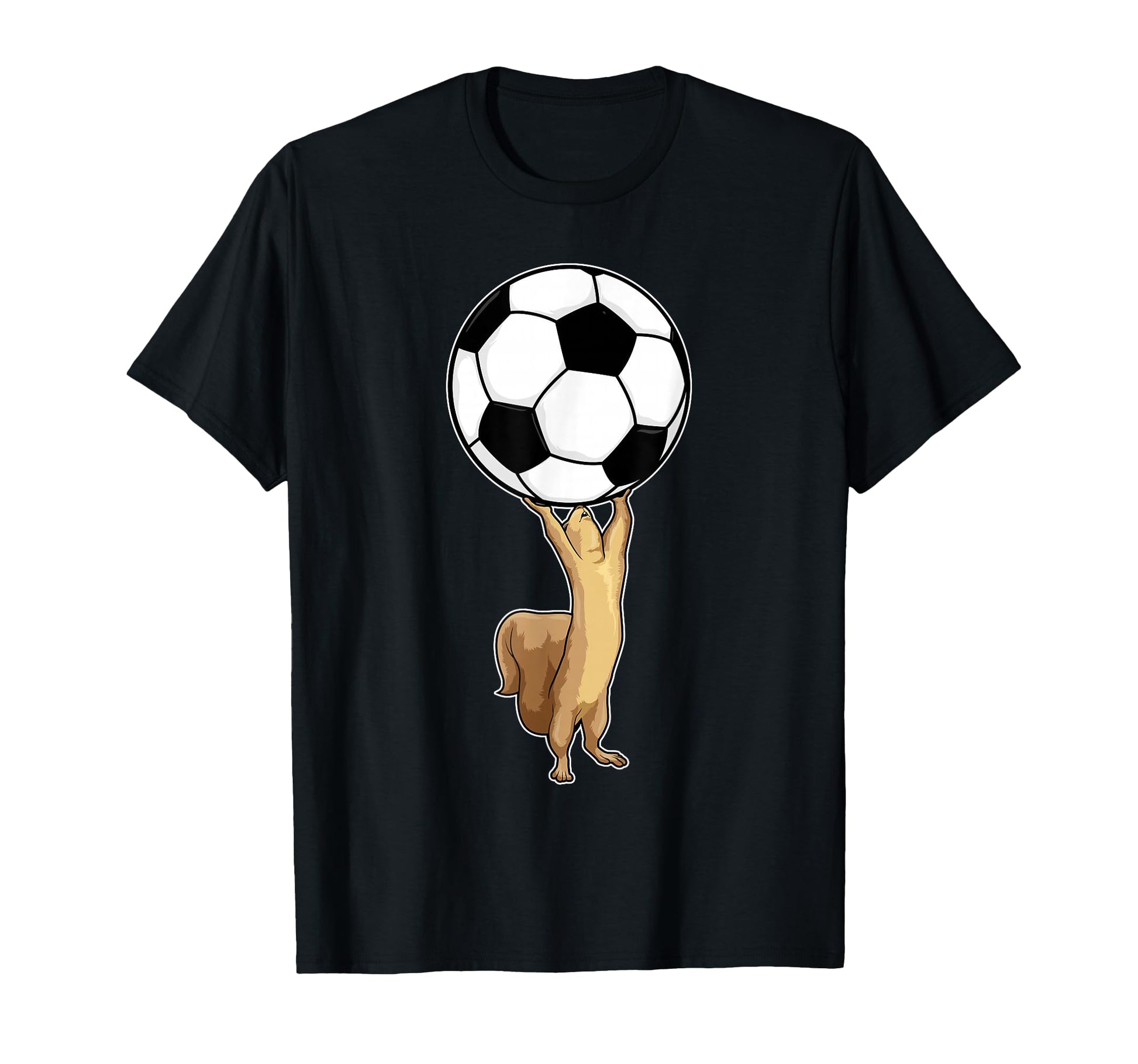 Squirrel Soccer Player Soccer Sports T-Shirt - Minimalist Print Men Women - T-Shirt, Sweatshirt, Hoodie