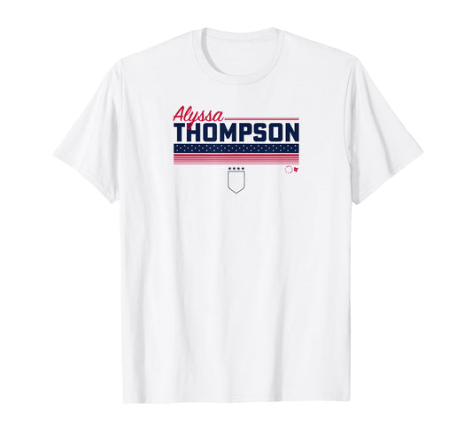 Alyssa Thompson Stripe Uswntpa Usa T-Shirt - Aesthetic Graphic Unisex - T-Shirt, Sweatshirt, Hoodie
