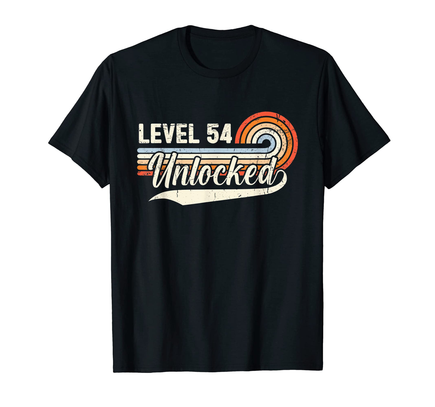 Level 54 Unlocked 54Th Birthday T-Shirt - Fun Novelty Design Men Women - T-Shirt, Sweatshirt, Hoodie