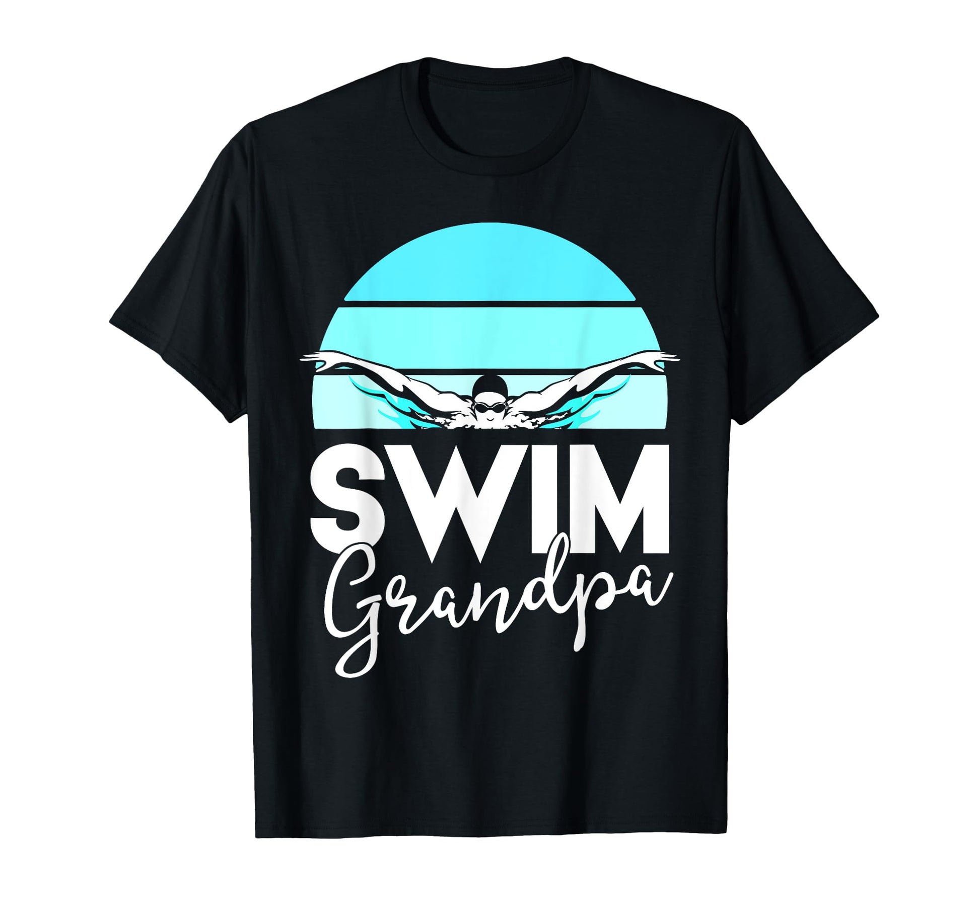 Grandpa Papa Swimming Meet Swimmer T-Shirt - Fun Novelty Design for Adults - T-Shirt, Sweatshirt, Hoodie