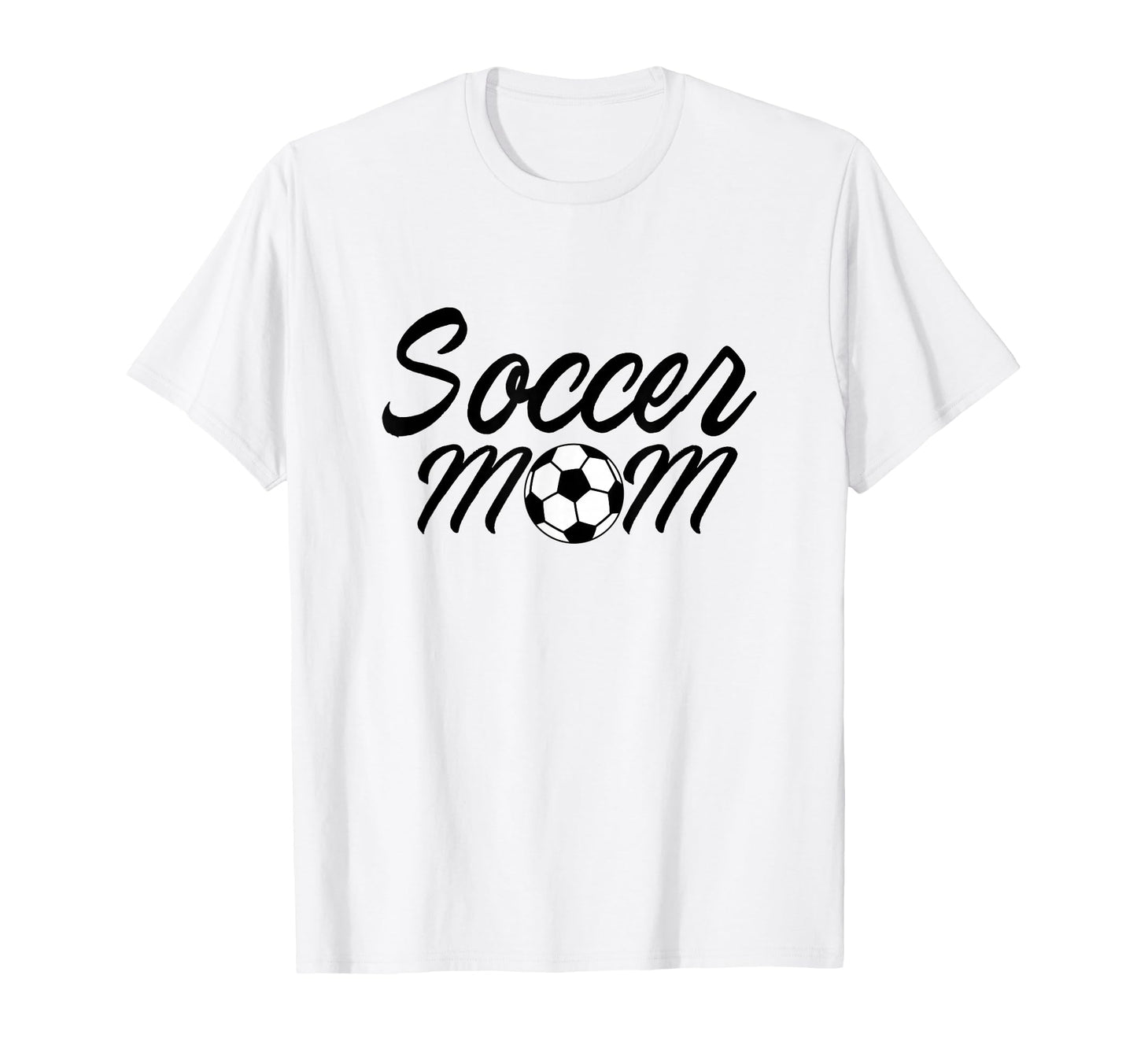 Soccer Mom Sport Team Mama Soccer Ball T-Shirt - Graphic Print Unisex - T-Shirt, Sweatshirt, Hoodie