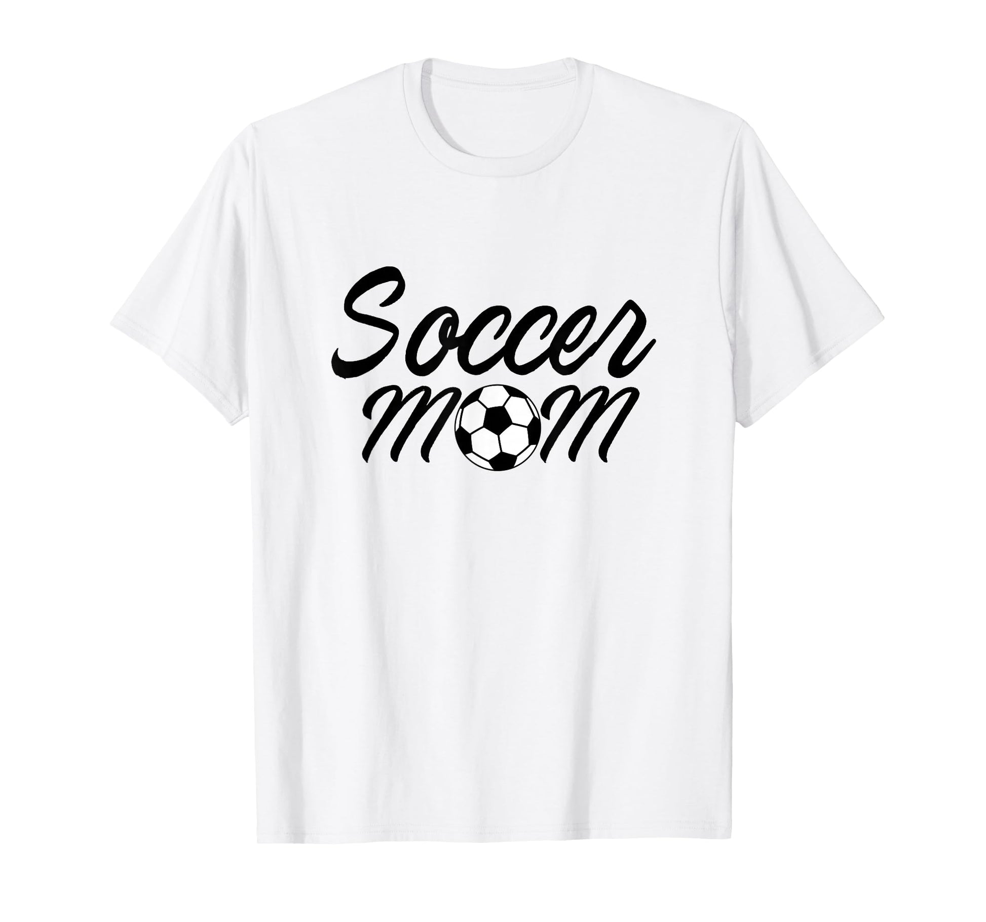 Soccer Mom Sport Team Mama Soccer Ball T-Shirt - Graphic Print Unisex - T-Shirt, Sweatshirt, Hoodie