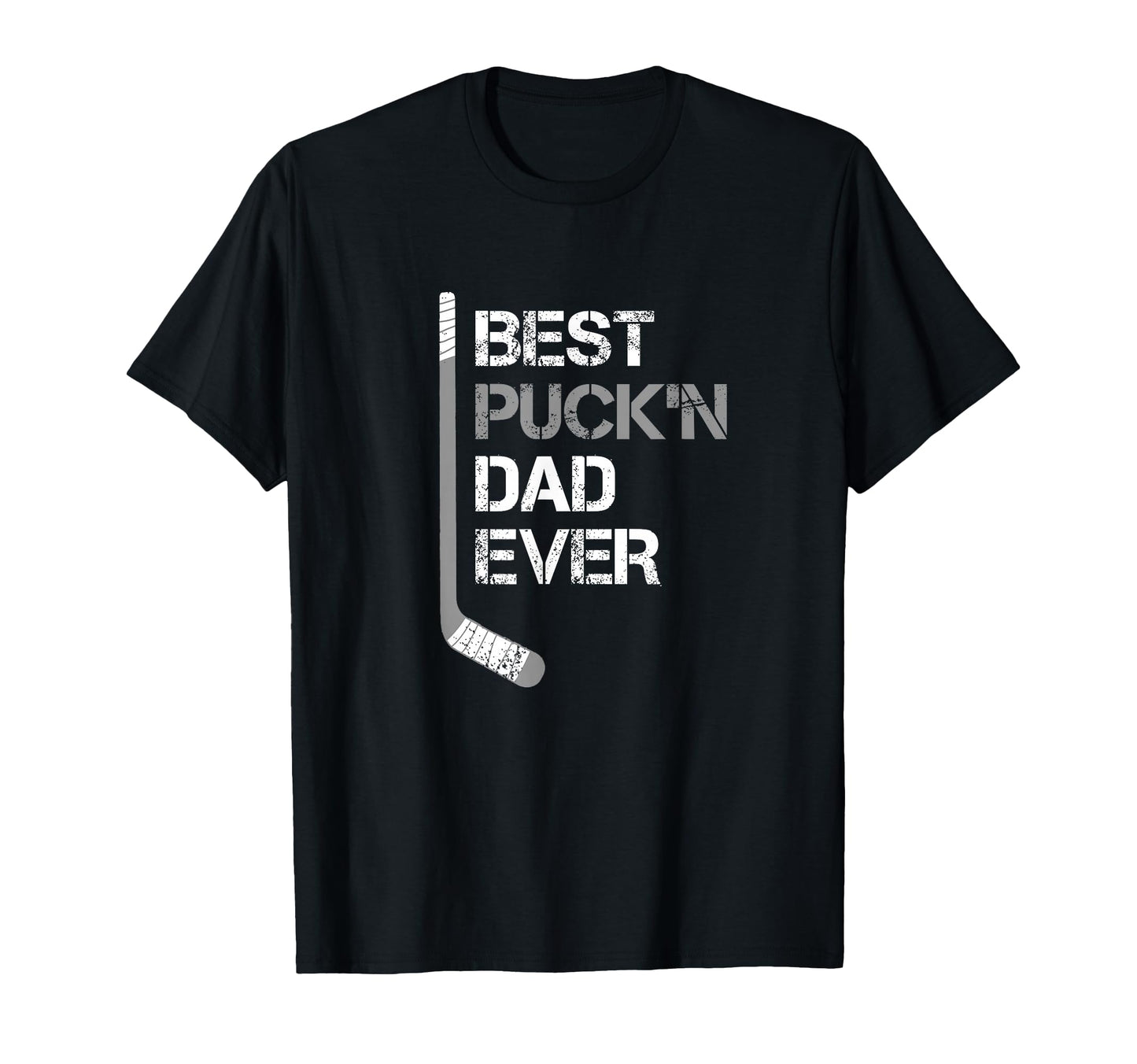 Funny Fathers Day Hockey Dad Best Puckn T-Shirt - Graphic Print for Adults - T-Shirt, Sweatshirt, Hoodie