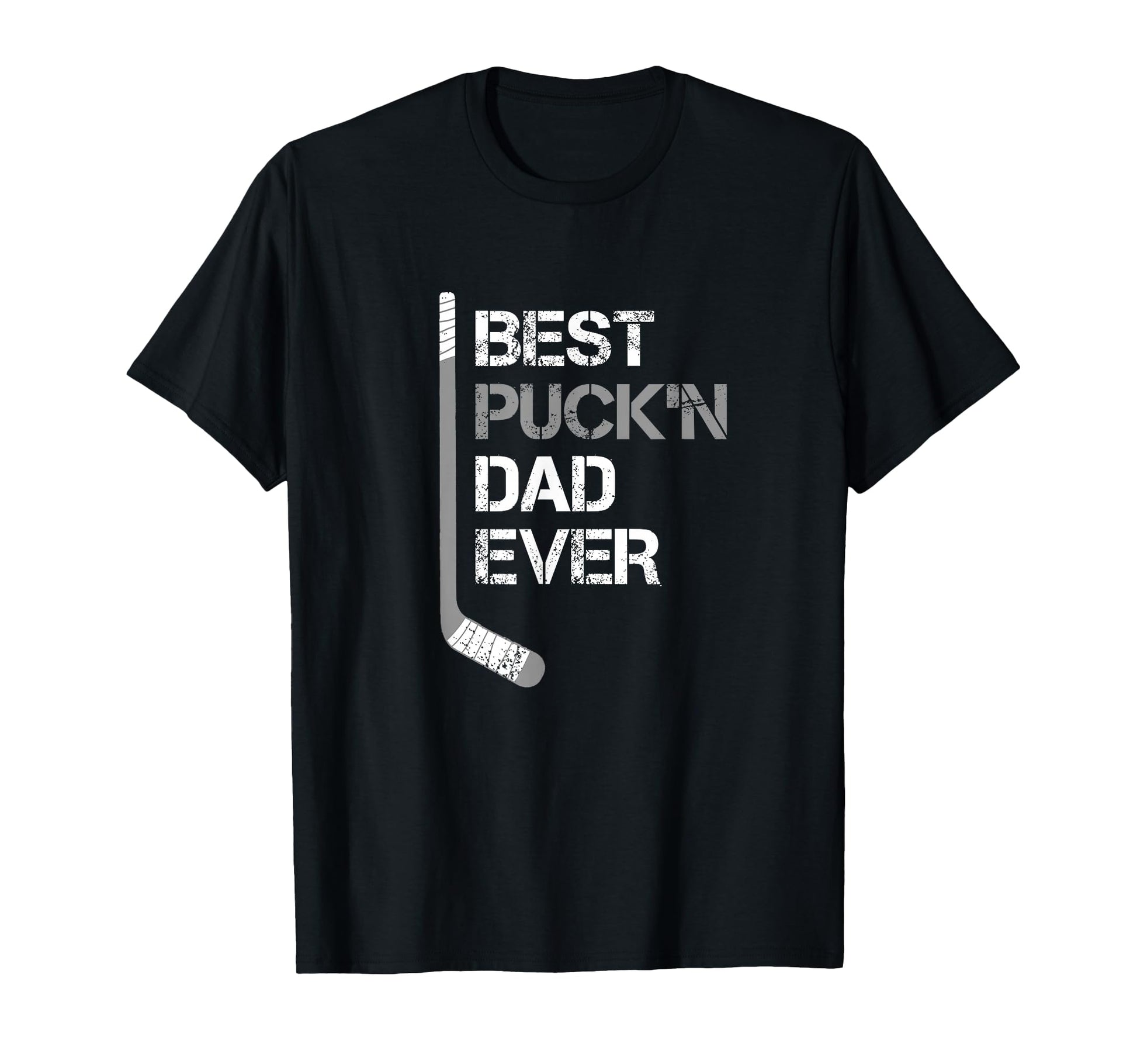 Funny Fathers Day Hockey Dad Best Puckn T-Shirt - Graphic Print for Adults - T-Shirt, Sweatshirt, Hoodie