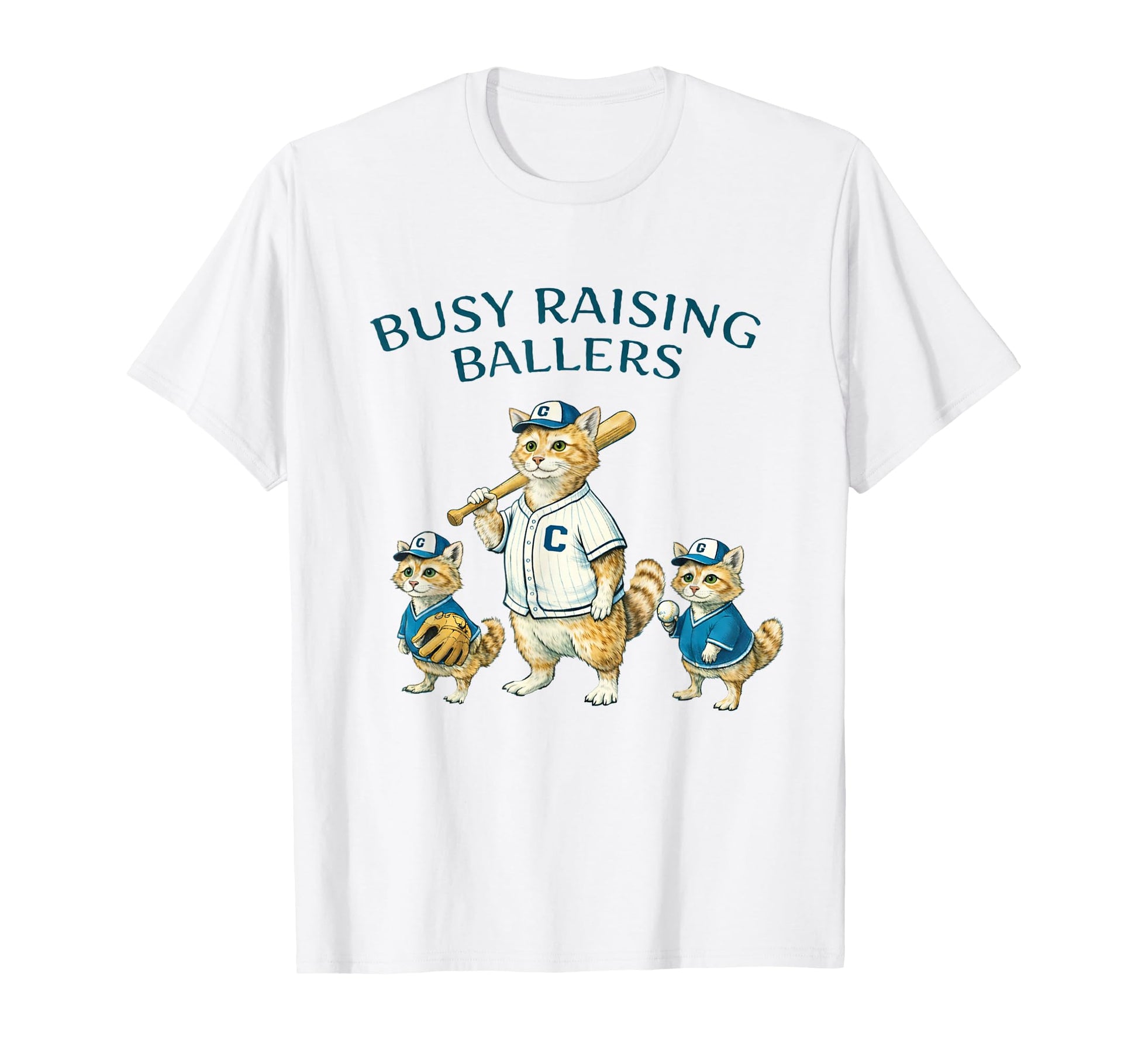 Busy Raising Baller Baseball Softball T-Shirt - Trendy Graphic Men Women - T-Shirt, Sweatshirt, Hoodie
