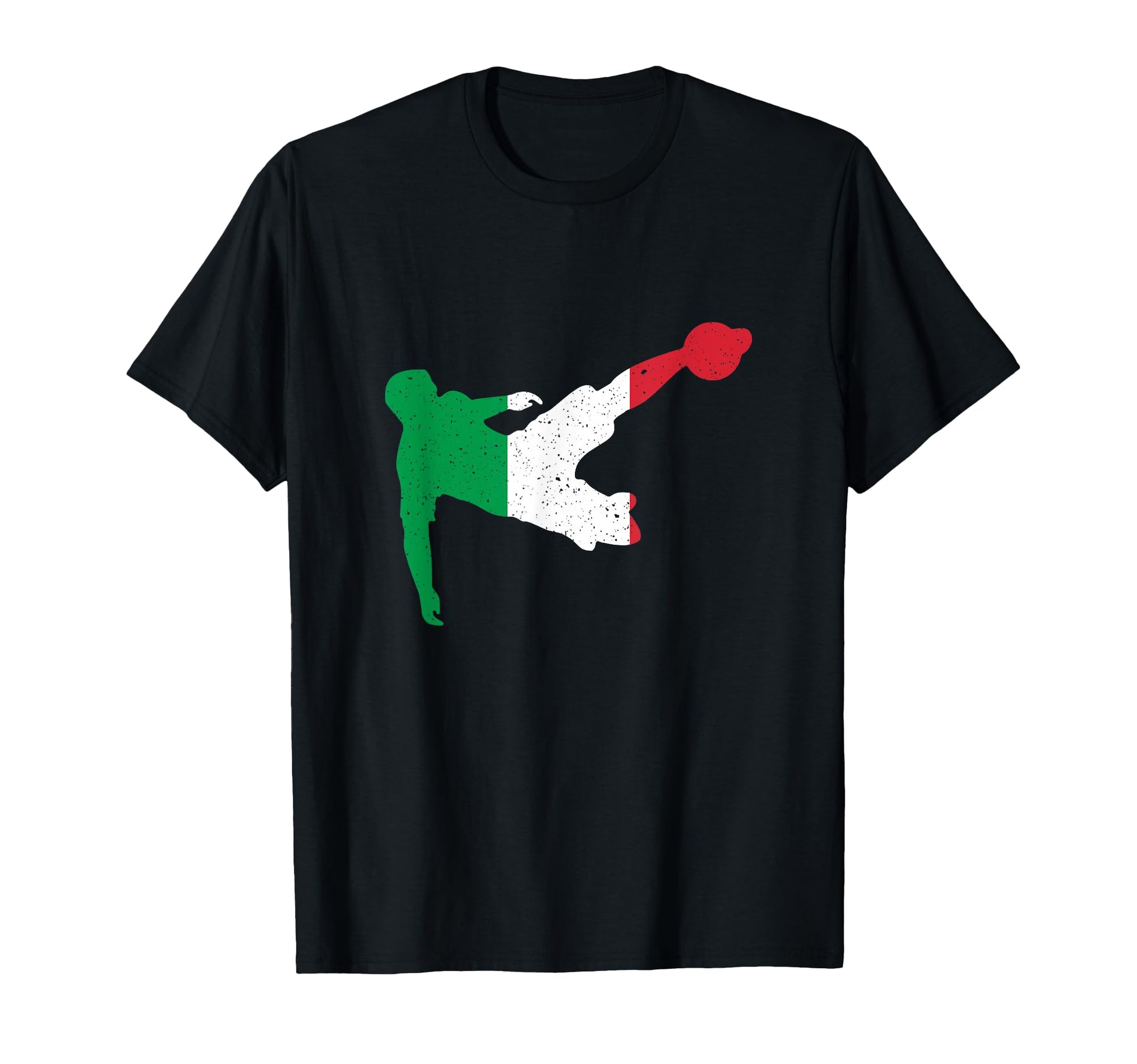 Italy Flag Football Soccer Player T-Shirt - Casual Everyday Wear Unisex - T-Shirt, Sweatshirt, Hoodie