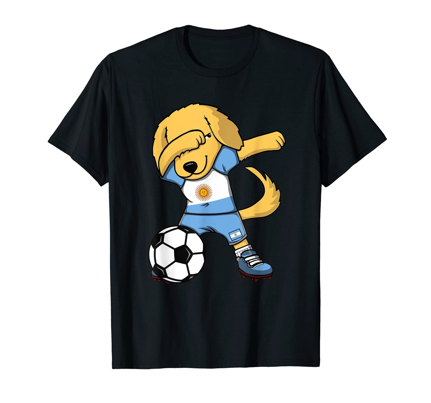 Dab Golden Retriever Argentina T-Shirt - Fun Novelty Design Men Women - T-Shirt, Sweatshirt, Hoodie