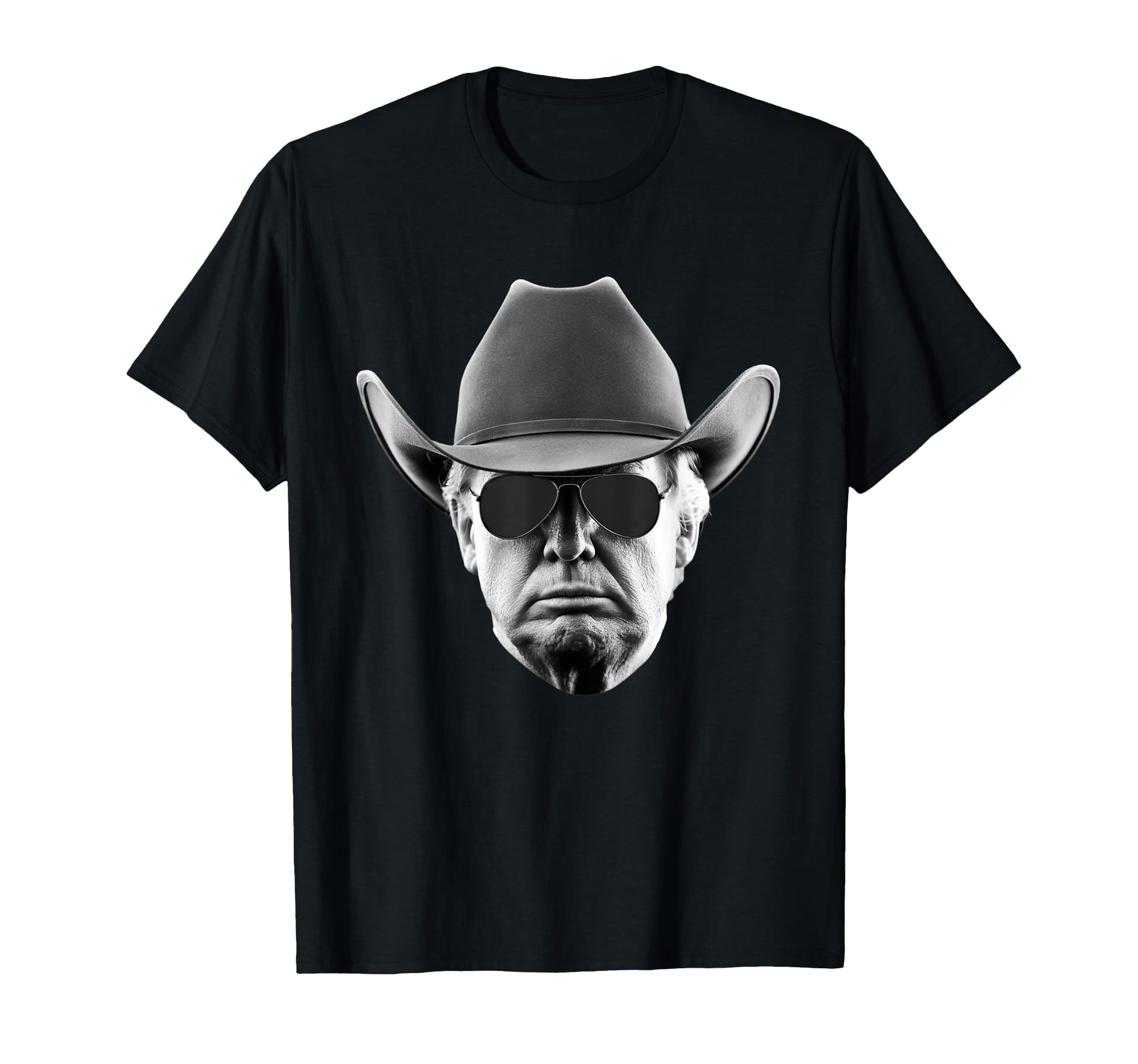 Donald Trump Cowboy Hat Us Usa America T-Shirt - Trendy Graphic for Adults - T-Shirt, Sweatshirt, Hoodie