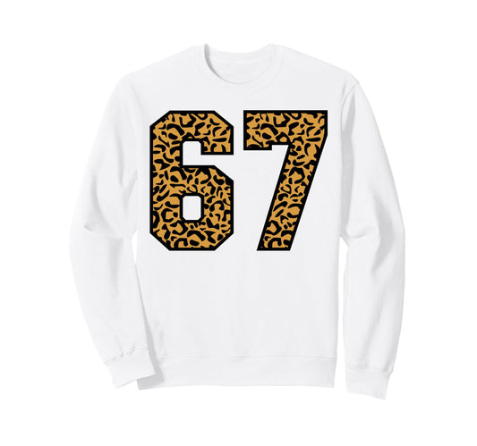 67 Number Leopard Sixty Seven Team Sweatshirt - Unique Graphic Men Women - T-Shirt, Sweatshirt, Hoodie