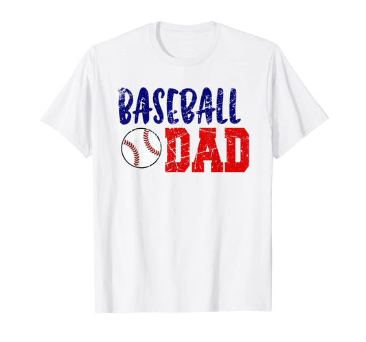 Baseball Dad T-Shirt - Custom Art Print Men Women - T-Shirt, Sweatshirt, Hoodie