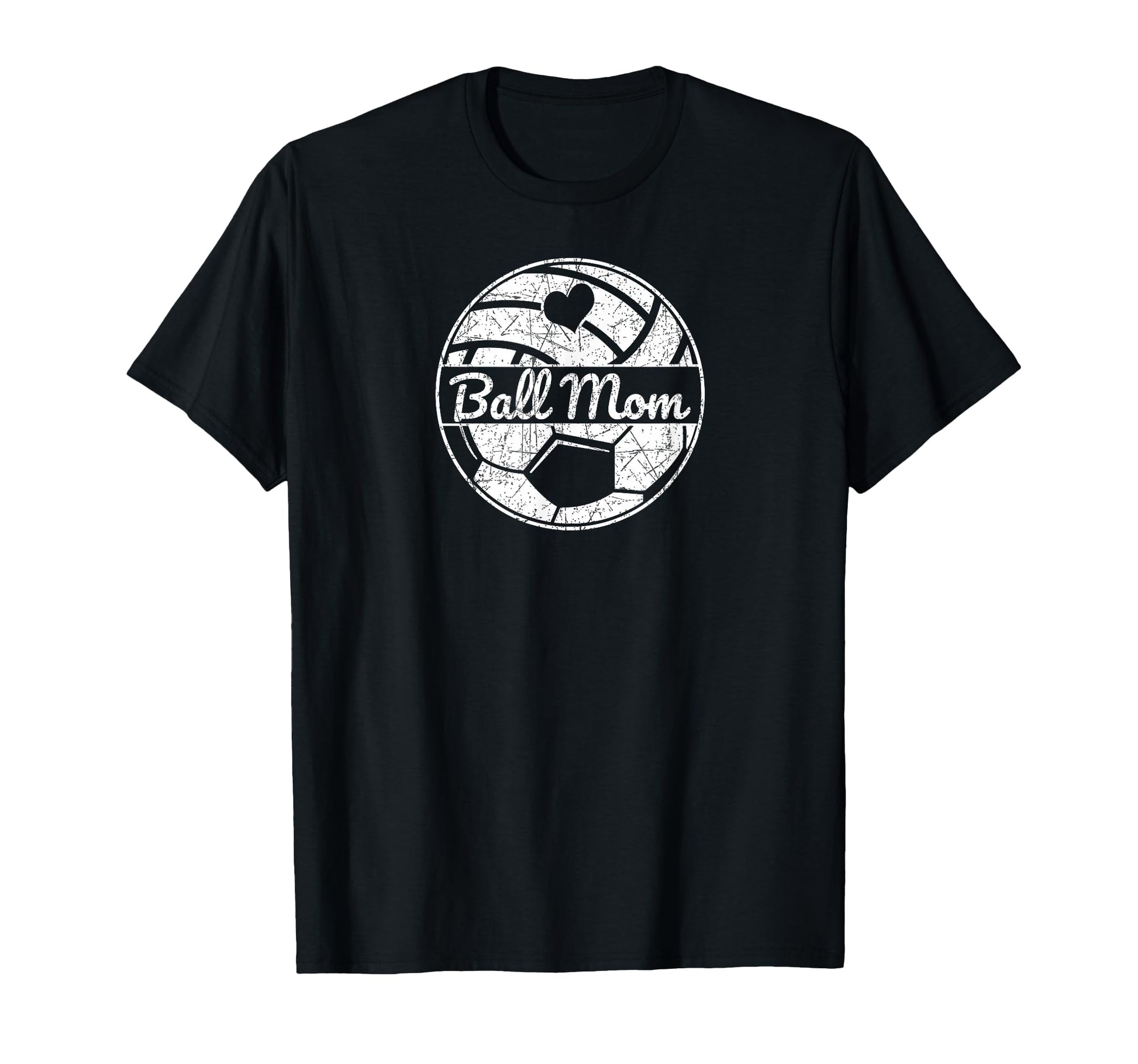 Ball Mom Half Volleyball Mom Half T-Shirt - Fun Novelty Design Men Women - T-Shirt, Sweatshirt, Hoodie