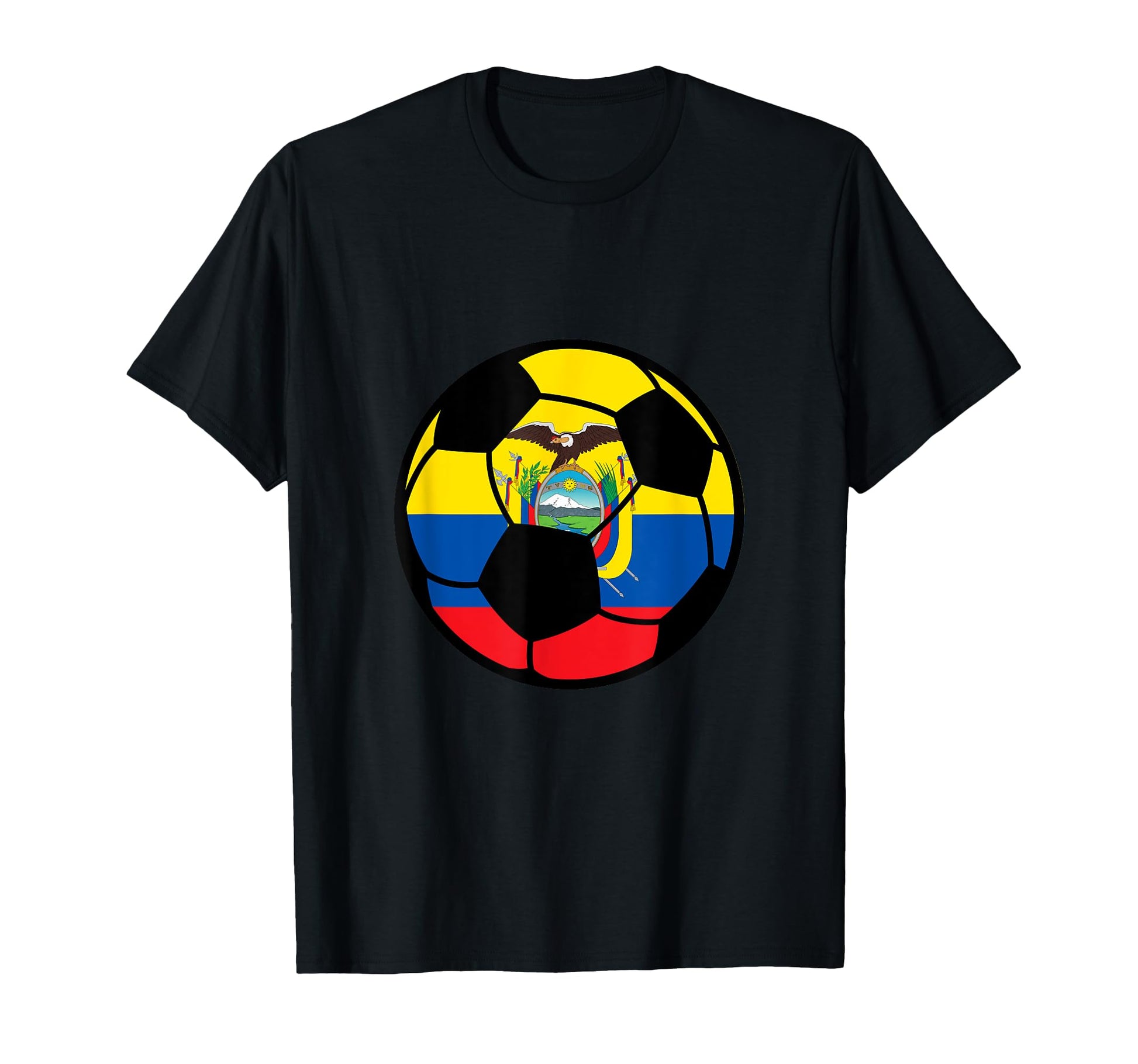 Ecuador Flag Soccer Fans Football Lovers T-Shirt - Graphic Print Men Women - T-Shirt, Sweatshirt, Hoodie
