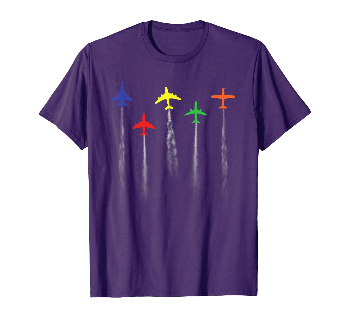 Airplanes Flying Low Pilot Flight T-Shirt - Fun Novelty Design Men Women - T-Shirt, Sweatshirt, Hoodie