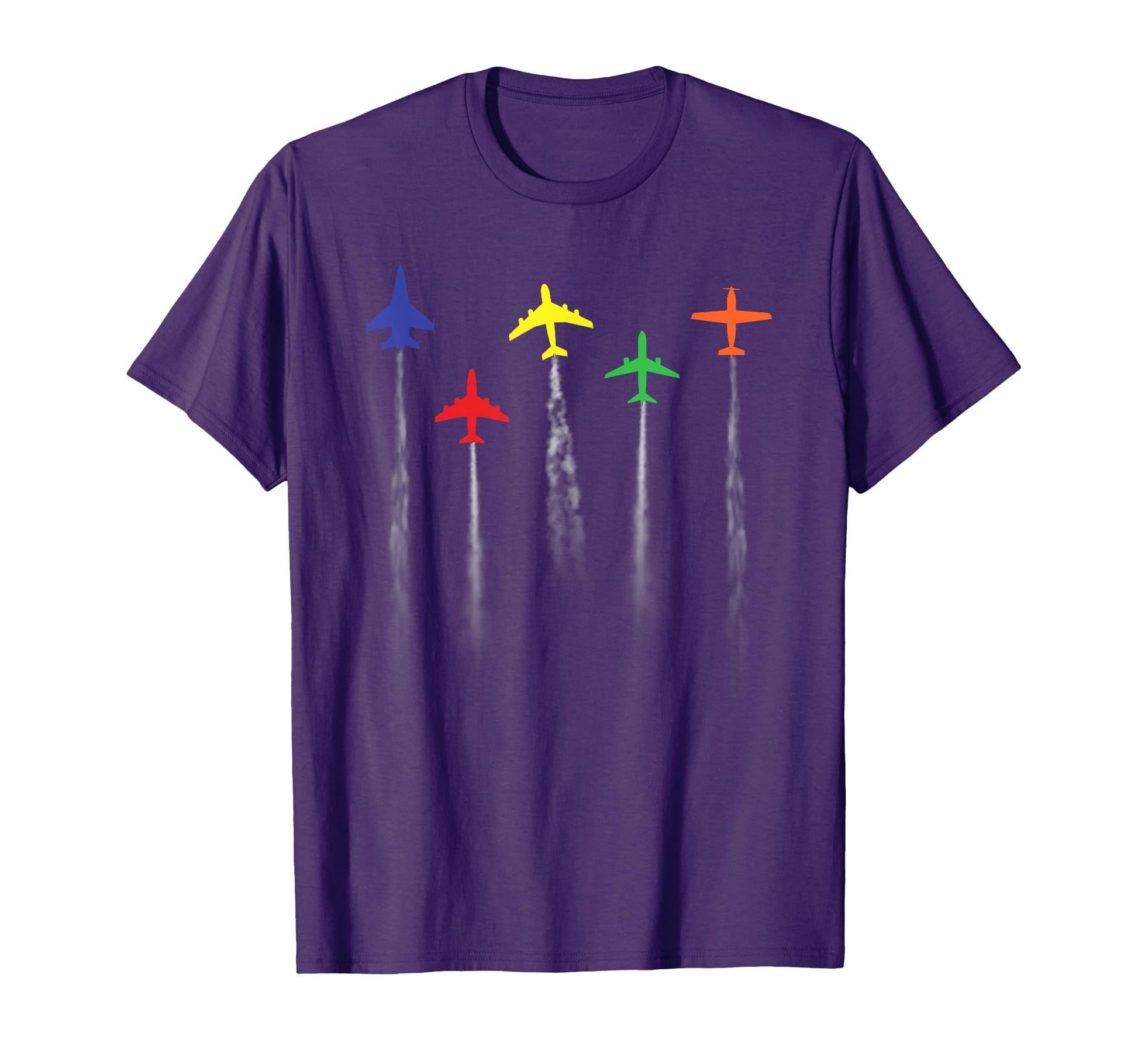 Airplanes Flying Low Pilot Flight T-Shirt - Fun Novelty Design Men Women - T-Shirt, Sweatshirt, Hoodie