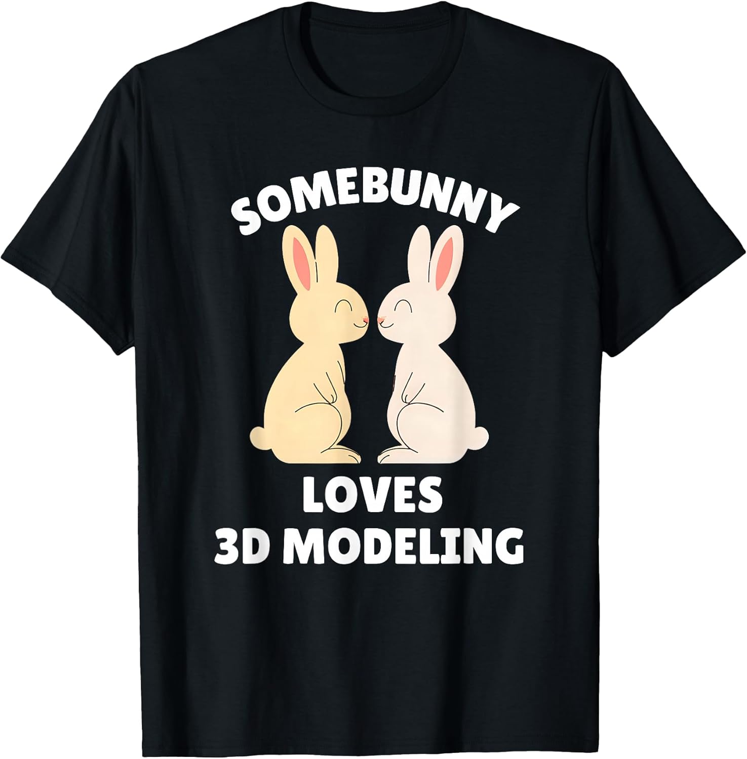 Easter 3D Modeling Merch Unisex T-shirt, Sweatshirt, Hoodie, Long Sleeve Tee - T-Shirt, Sweatshirt, Hoodie