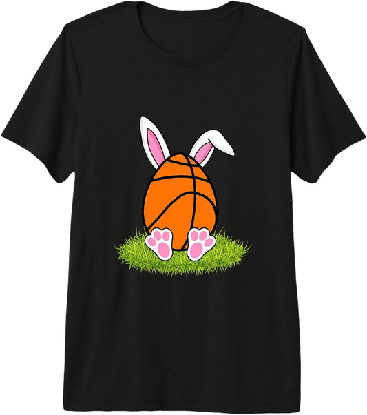 Basketball Easter Egg Bunny Ear Happy Easter tees Unisex T-shirt, Sweatshirt, Hoodie, Long Sleeve Tee - T-Shirt, Sweatshirt, Hoodie