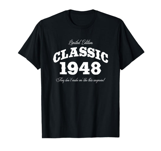 78 Year Old Car 1948 78Th Birthday T-Shirt - Custom Art Print Men Women - T-Shirt, Sweatshirt, Hoodie