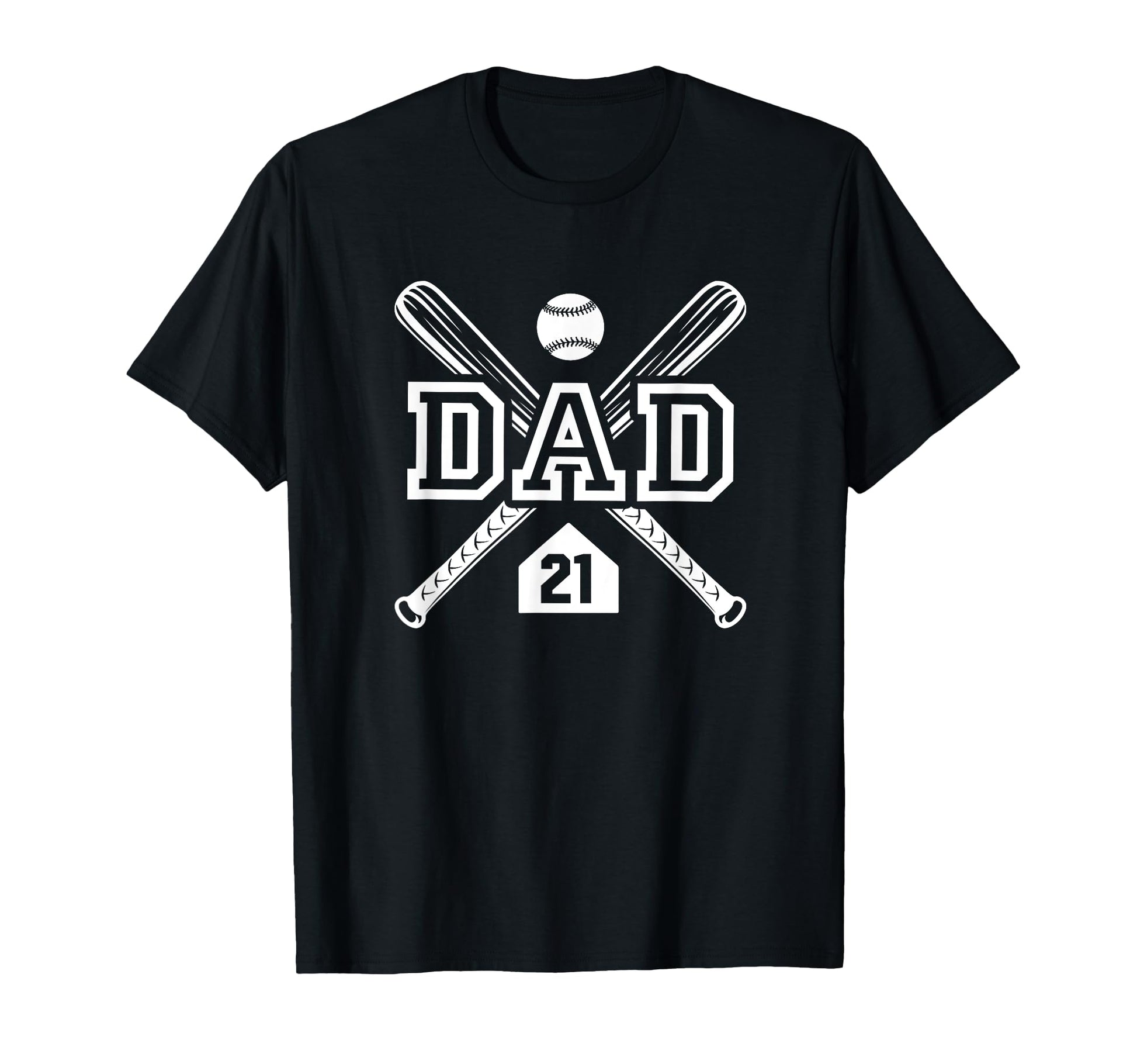 Baseball Dad Softball Dad 21 Jersey T-Shirt - Unique Graphic for Adults - T-Shirt, Sweatshirt, Hoodie