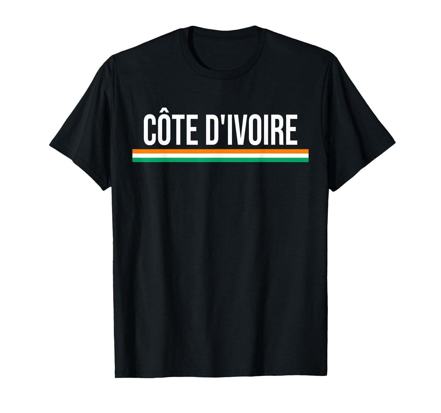 Ivory Coast Flag Sports Soccer Football T-Shirt - Trendy Graphic Unisex - T-Shirt, Sweatshirt, Hoodie