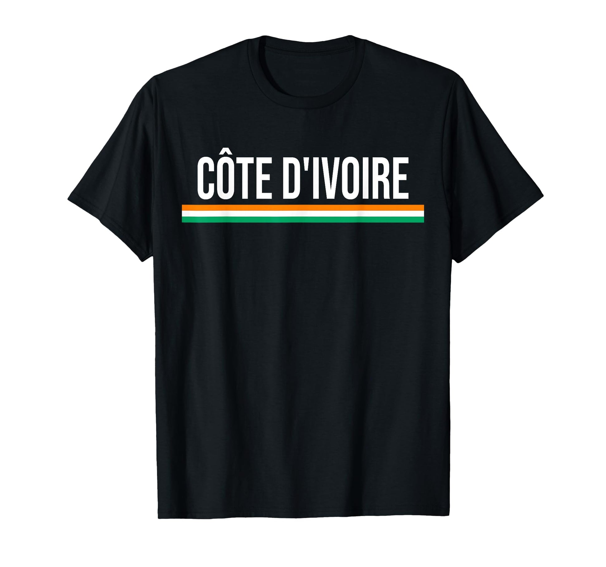 Ivory Coast Flag Sports Soccer Football T-Shirt - Trendy Graphic Unisex - T-Shirt, Sweatshirt, Hoodie