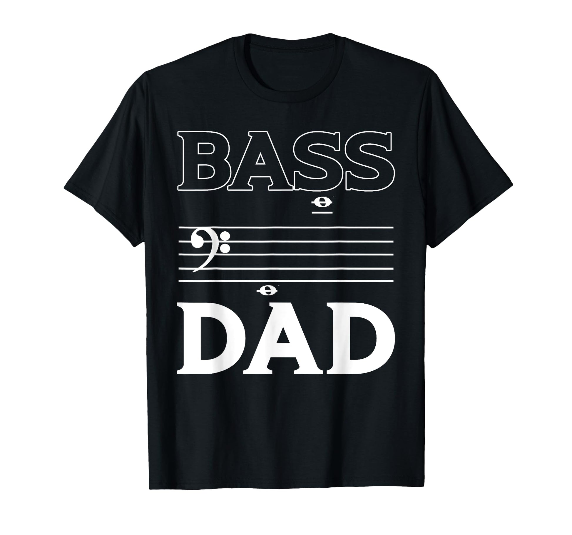 Bass Dad Music Choir Musician Theater T-Shirt - Minimalist Print Unisex - T-Shirt, Sweatshirt, Hoodie