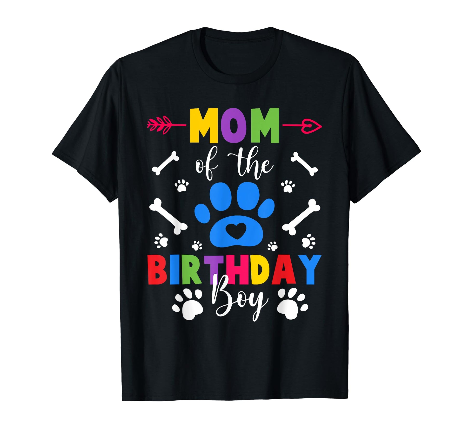Mom And Dad Mom Birthday Dog Paw T-Shirt - Unique Graphic for Adults - T-Shirt, Sweatshirt, Hoodie