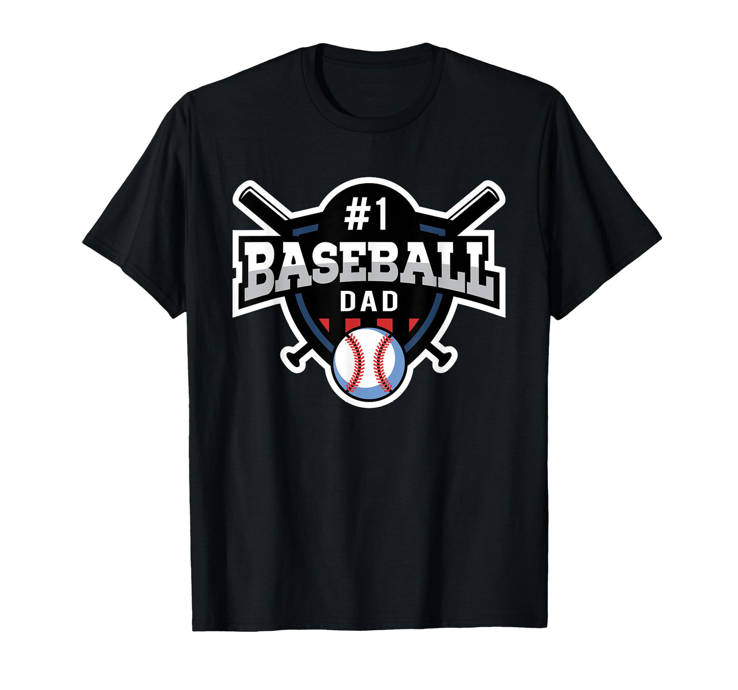 Best Baseball Dad Number 1 Baseball Dad T-Shirt - Trendy Graphic Men Women - T-Shirt, Sweatshirt, Hoodie