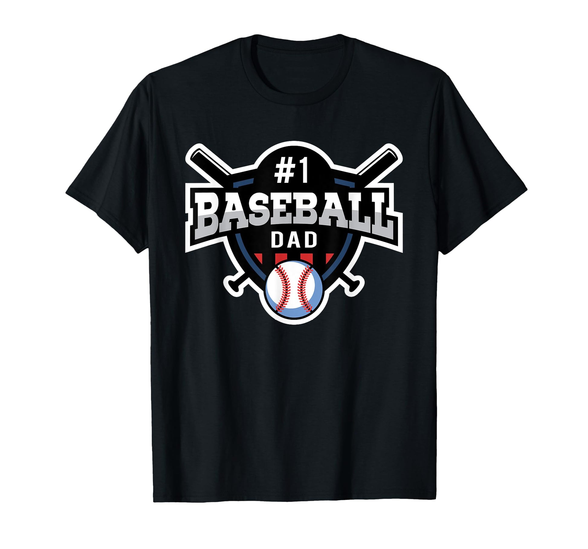 Best Baseball Dad Number 1 Baseball Dad T-Shirt - Trendy Graphic Men Women - T-Shirt, Sweatshirt, Hoodie