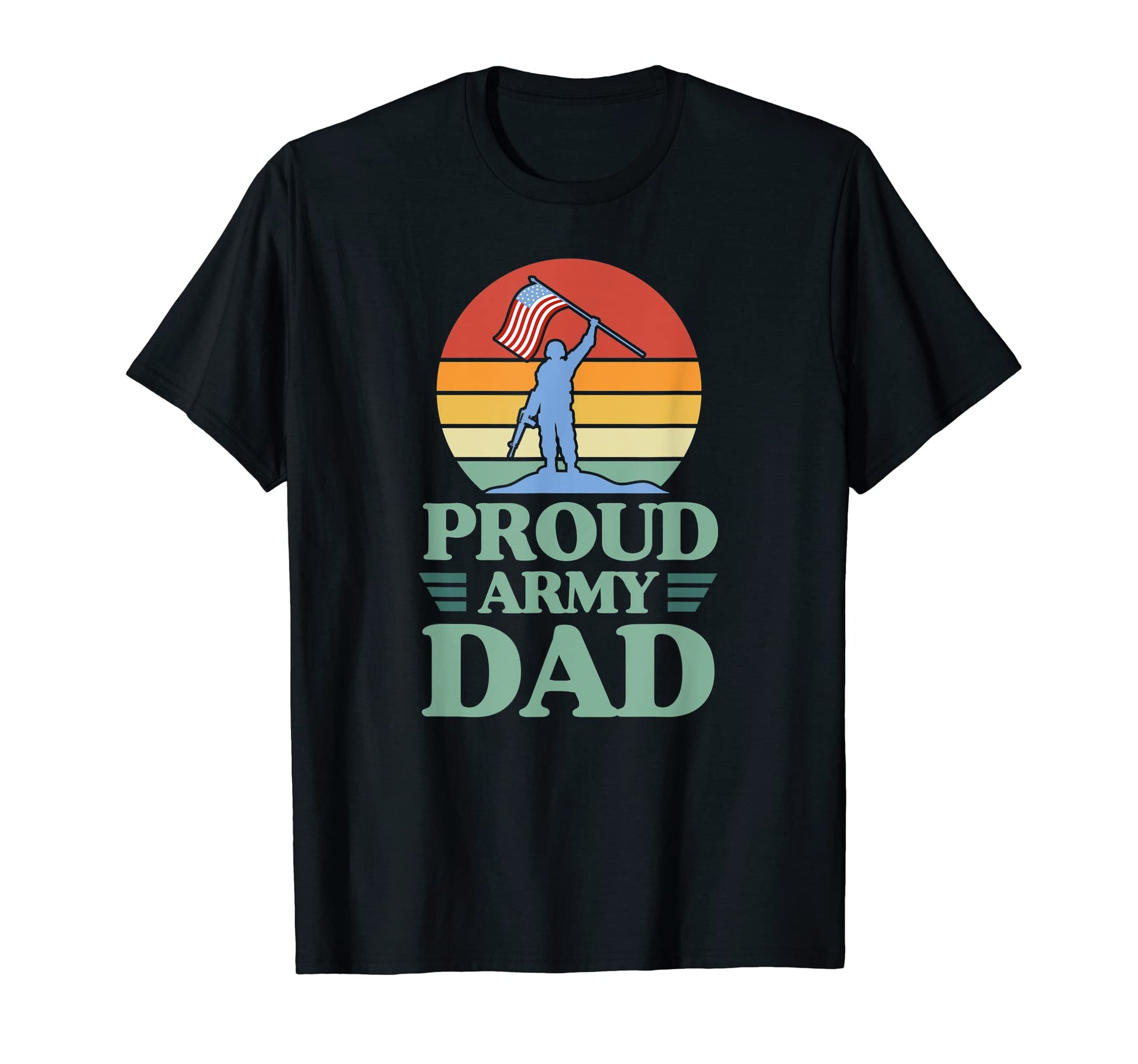 Proud Army Dad Soldier Veteran Usa T-Shirt - Unique Graphic Unisex - T-Shirt, Sweatshirt, Hoodie