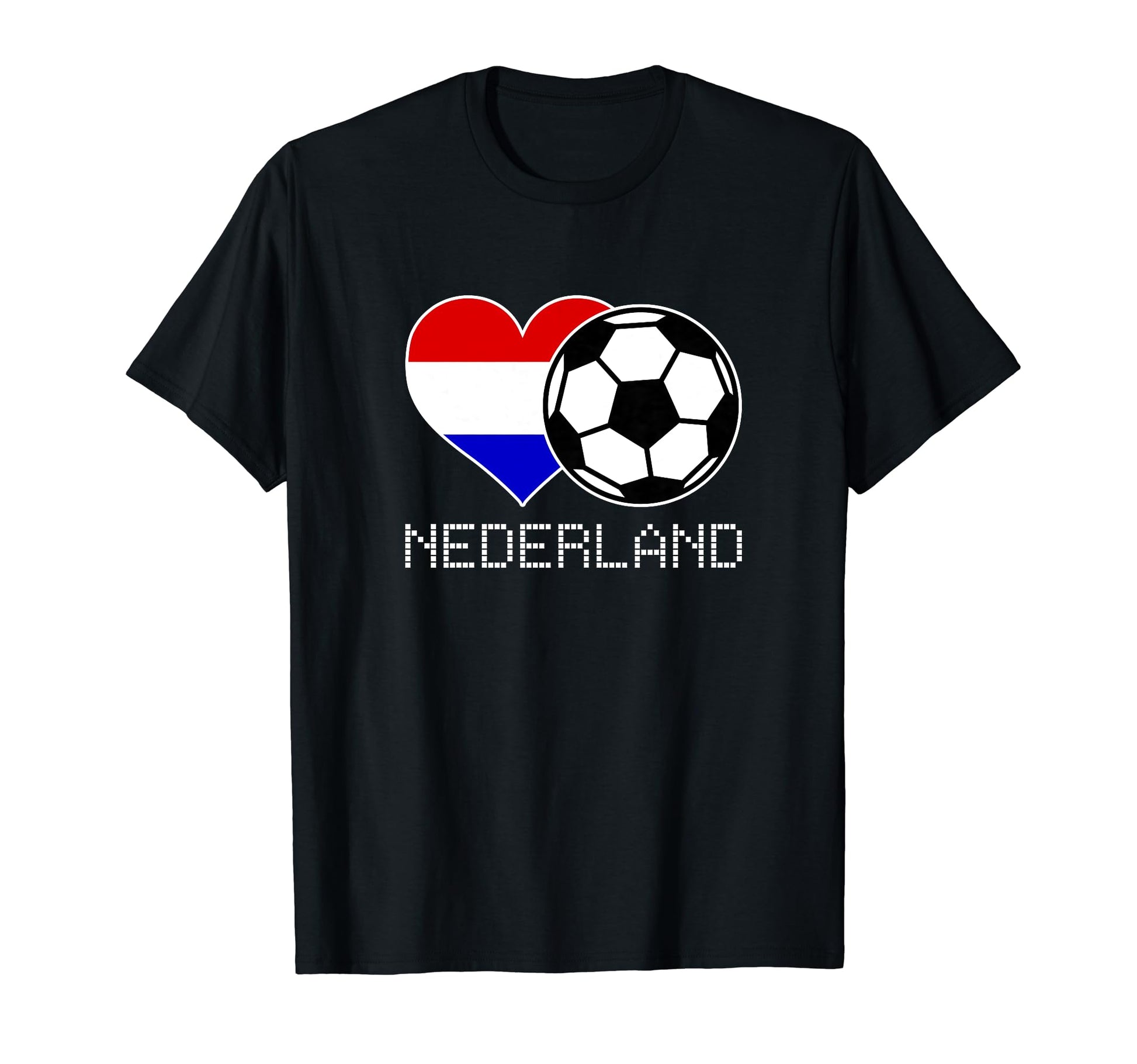 Nederland Soccer Dutch Flag Love T-Shirt - Minimalist Print Men Women - T-Shirt, Sweatshirt, Hoodie
