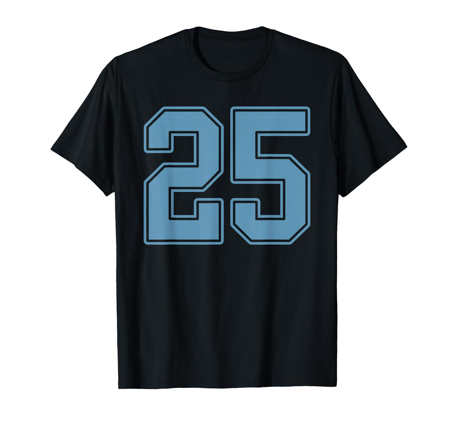 Light Blue Number 25 Jersey Player T-Shirt - Casual Everyday Wear Unisex - T-Shirt, Sweatshirt, Hoodie