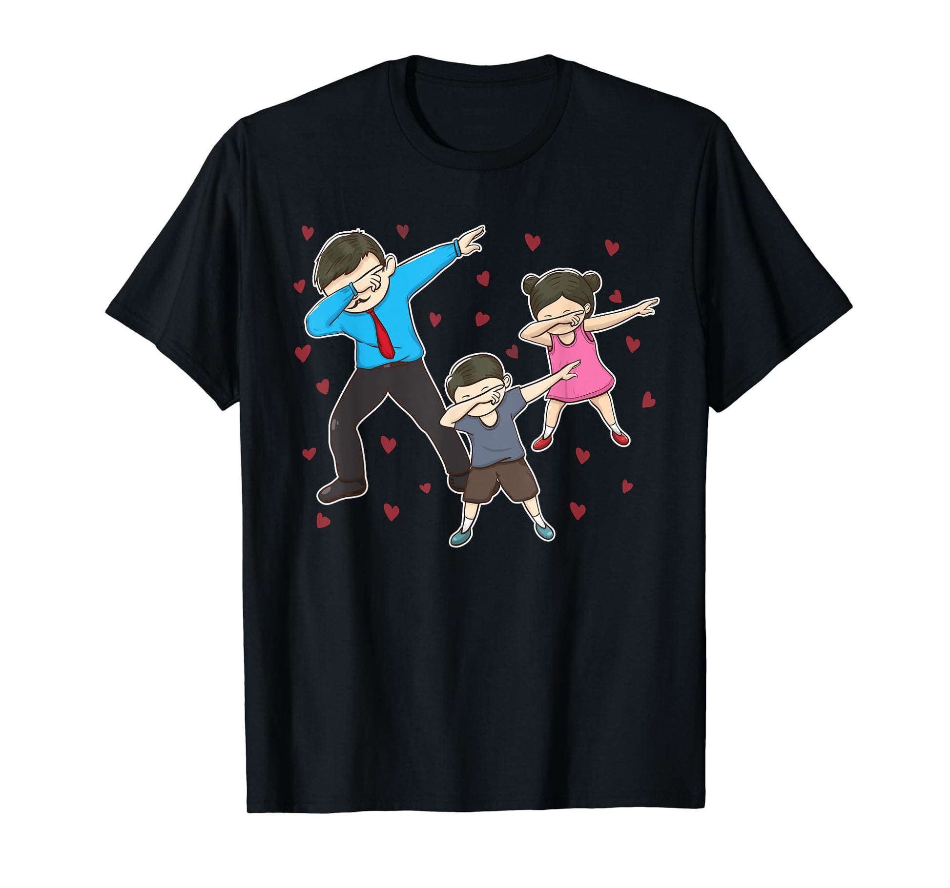 Dad Son Daughter Matching Shirts Dabbing T-Shirt - Graphic Print Men Women - T-Shirt, Sweatshirt, Hoodie