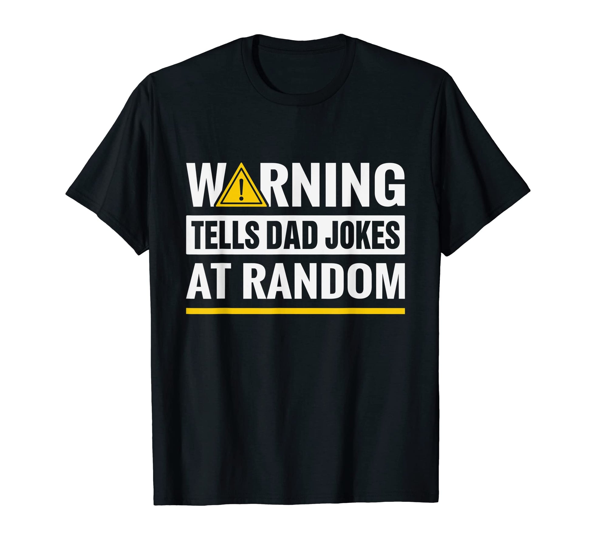 Mens Dad Gift Warning Tells Dad Jokes T-Shirt - Custom Art Print Men Women - T-Shirt, Sweatshirt, Hoodie