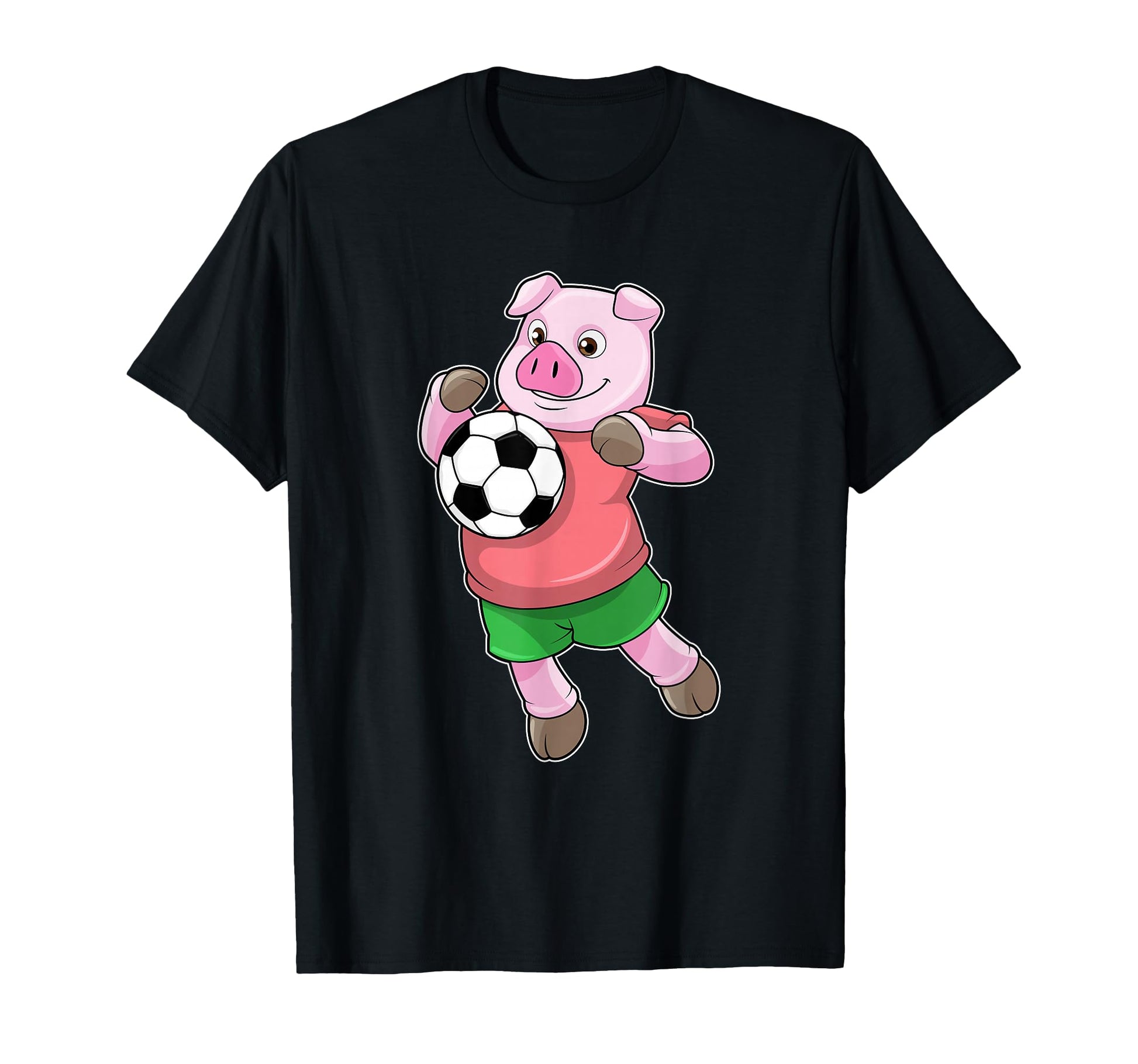 Pig Soccer Player Soccer Sports T-Shirt - Casual Everyday Wear Men Women - T-Shirt, Sweatshirt, Hoodie