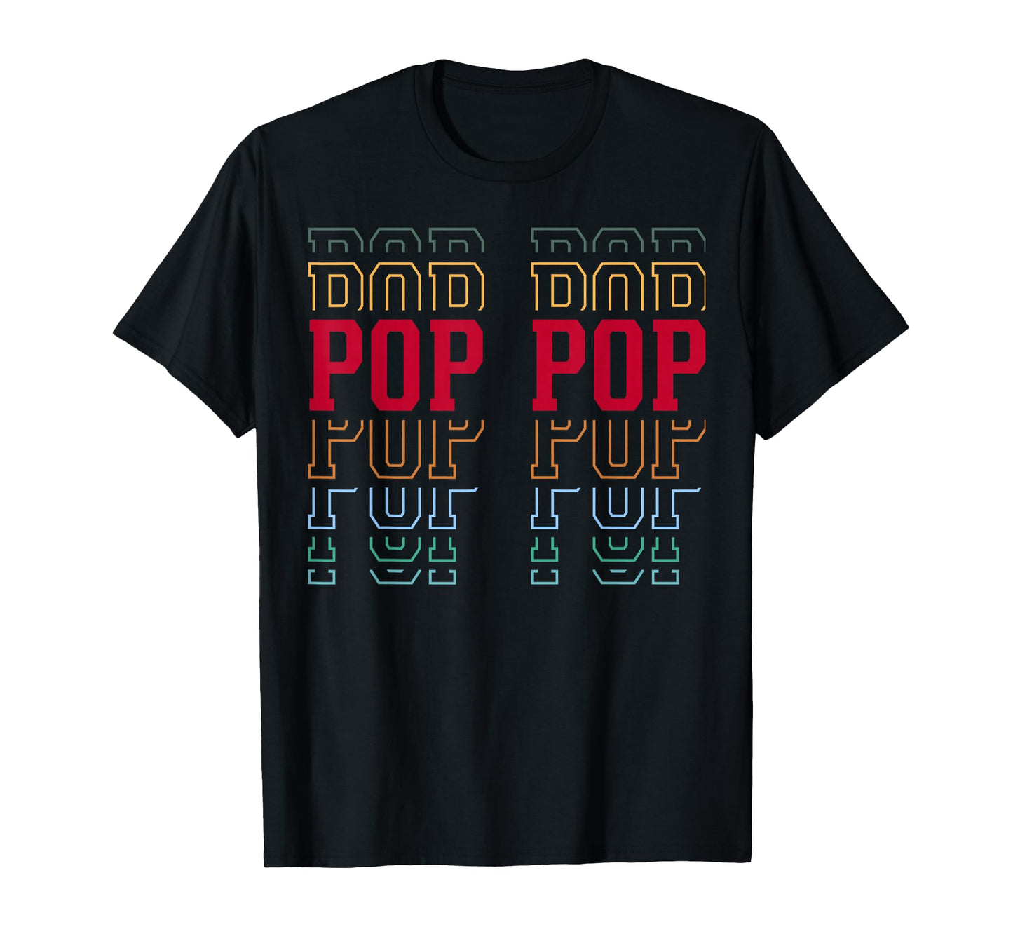 Pop Pop Funny Athletic Lettering T-Shirt - Streetwear Style for Adults - T-Shirt, Sweatshirt, Hoodie