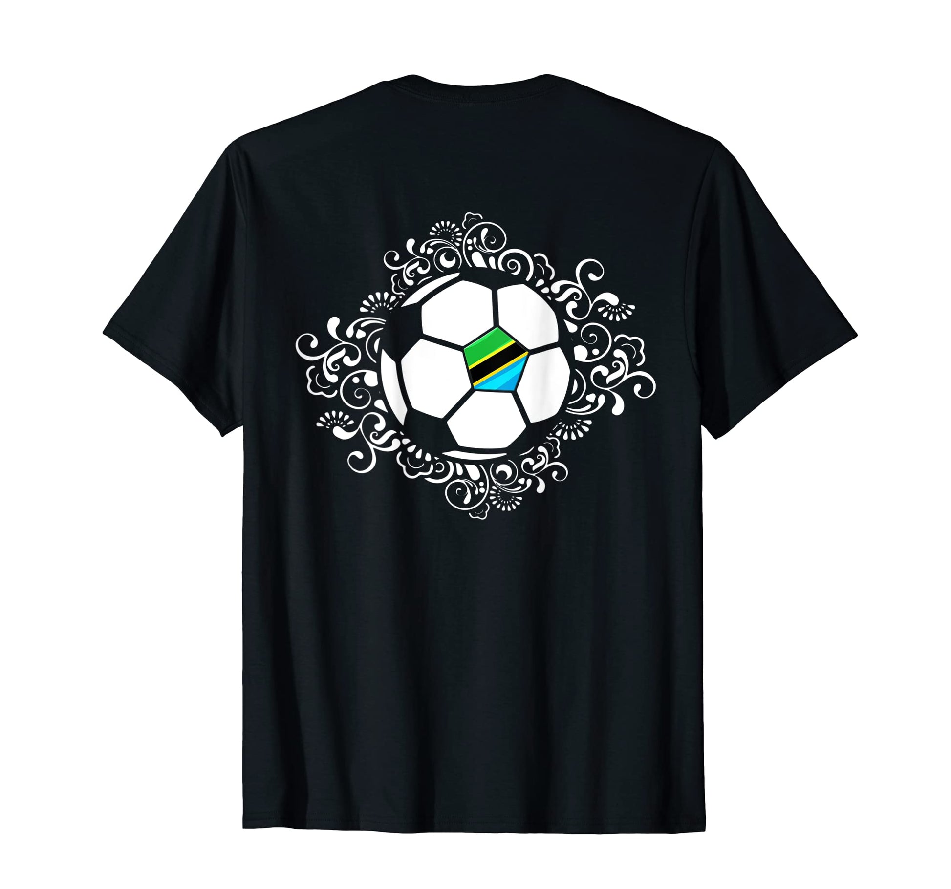 Floral Tanzania Soccer Fans Jersey T-Shirt - Fun Novelty Design Unisex - T-Shirt, Sweatshirt, Hoodie