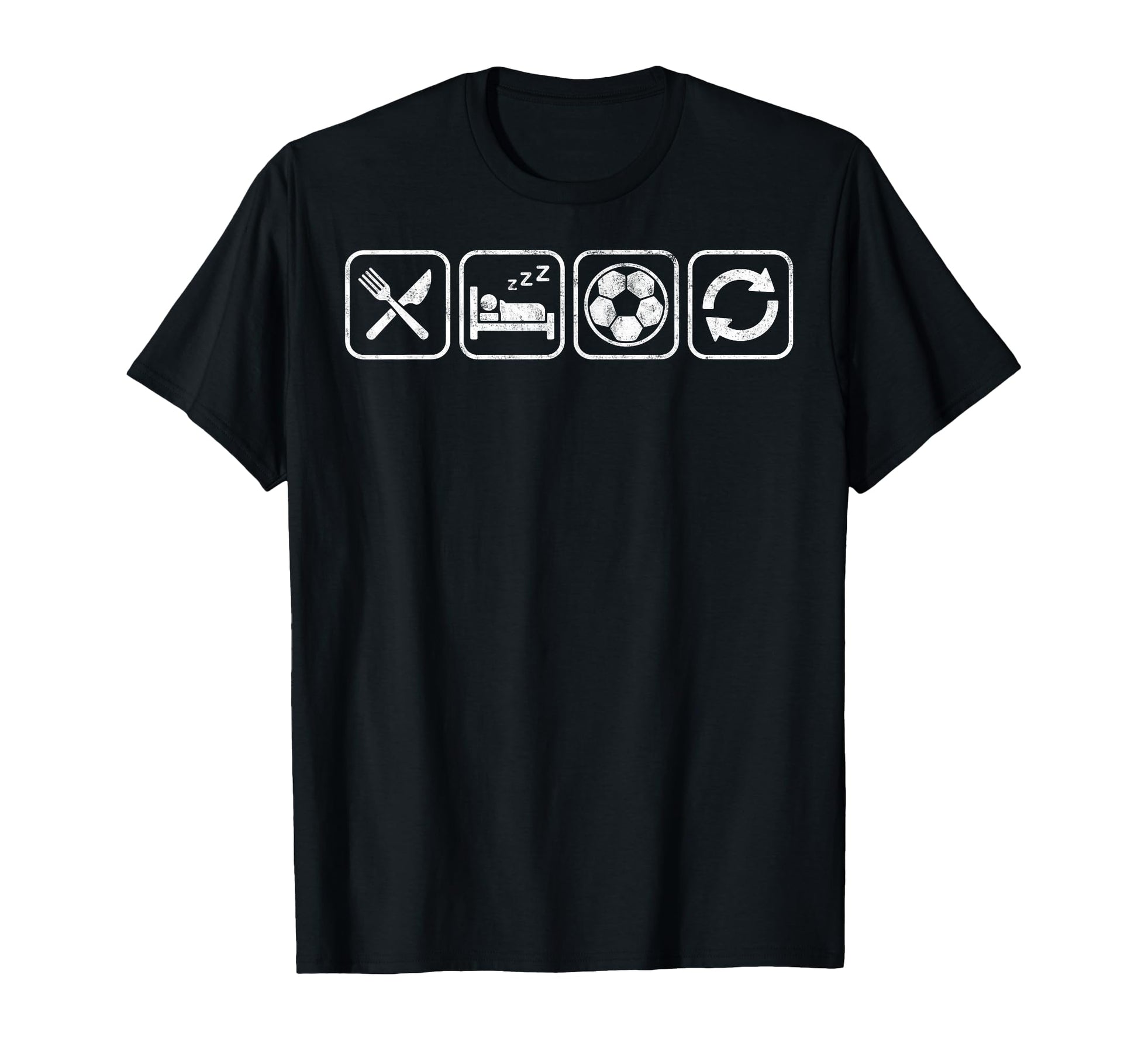 Eat Sleep Soccer Repet Goalie T-Shirt - Fun Novelty Design Men Women - T-Shirt, Sweatshirt, Hoodie